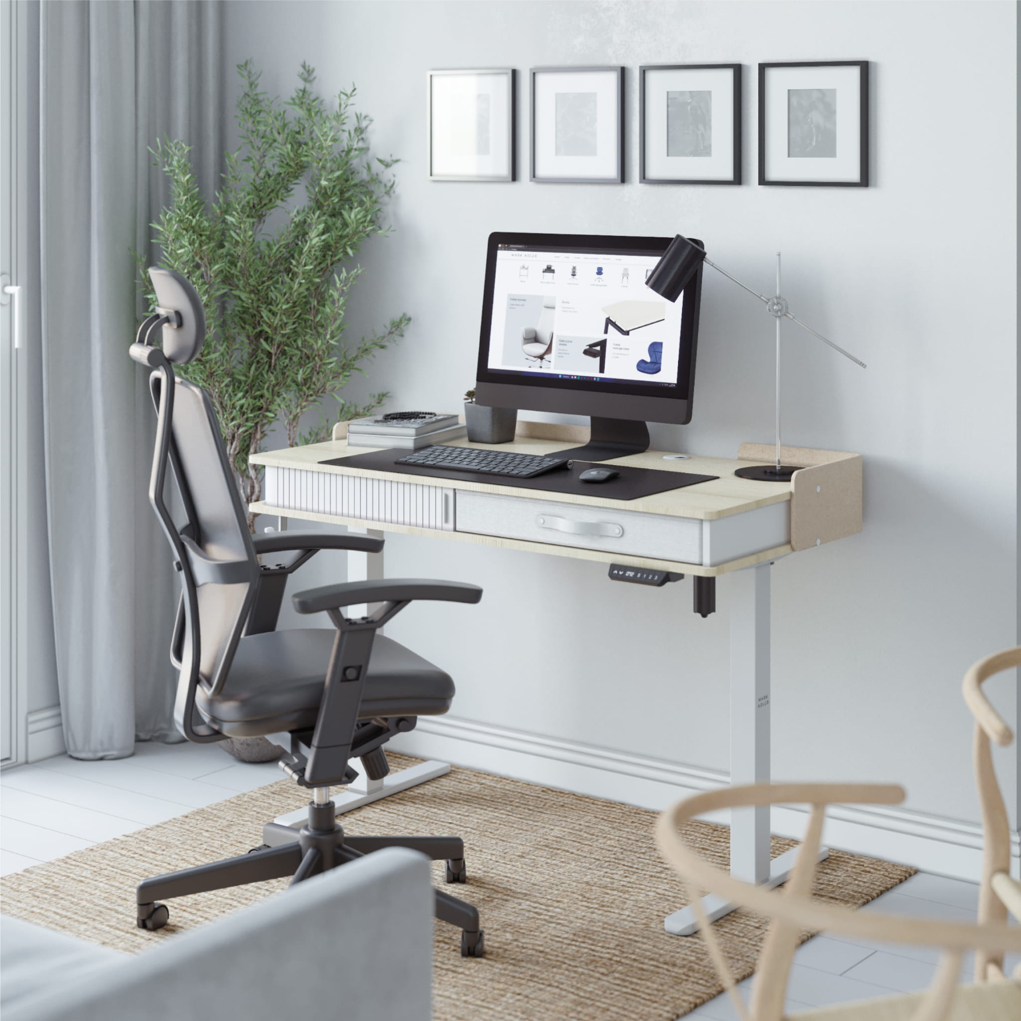 Mark Adler Leader 8.0 Weiß elektrischer Schreibtisch