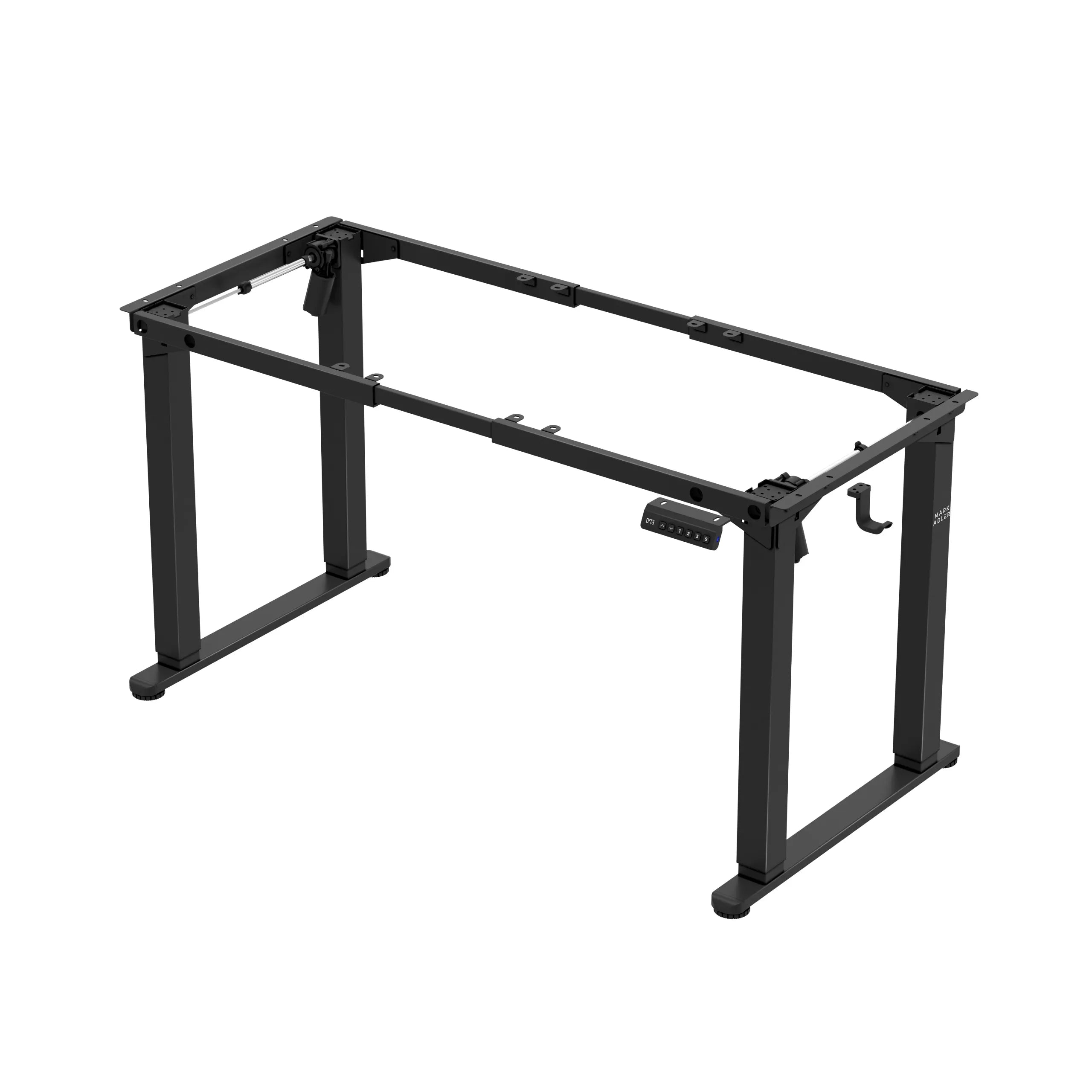 Mark Adler Xeno 5.0 Schwarzer elektrischer Schreibtischrahmen mit zwei Motoren 