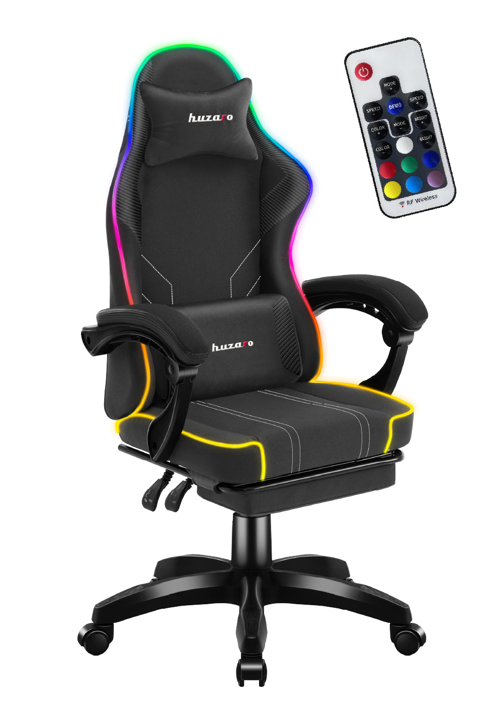 Huzaro Force 3.7 RGB LED Black Gaming-Stuhl
