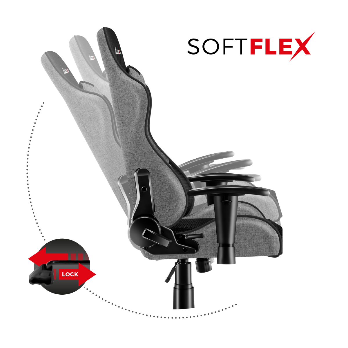 HUZARO RANGER 6.0 Grau Mesh Gaming-Stuhl für Kinder