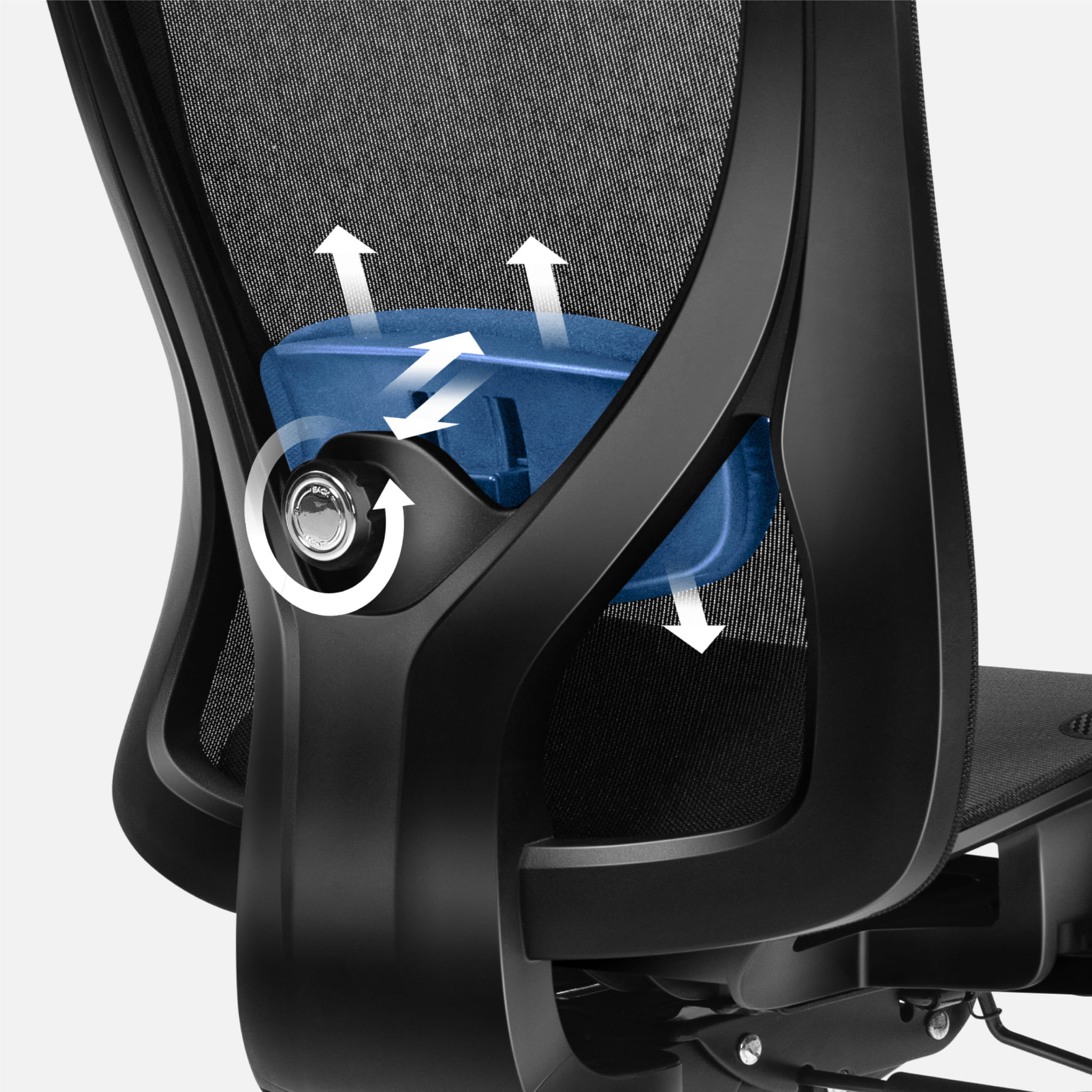 Bürostuhl Combat 7.3 Black Mesh