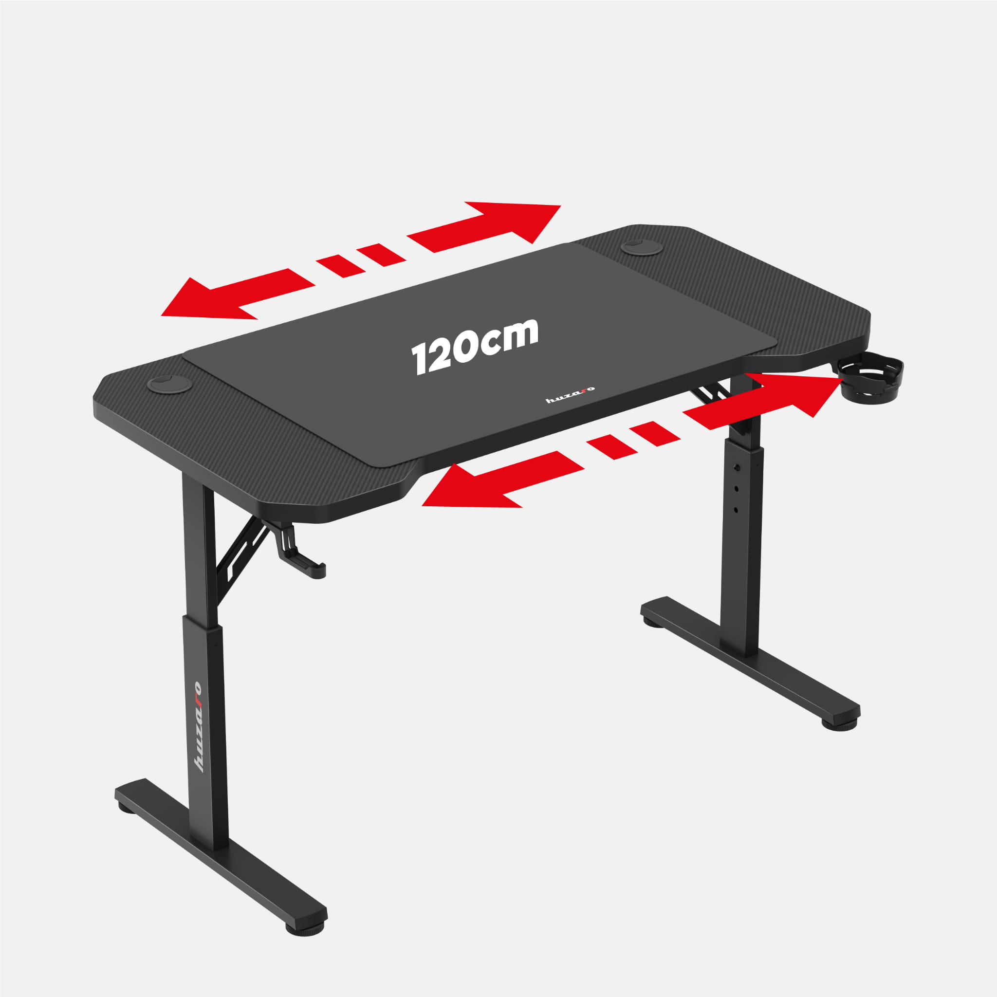 HUZARO Hero 2.6 Gaming-Tisch Schwarz