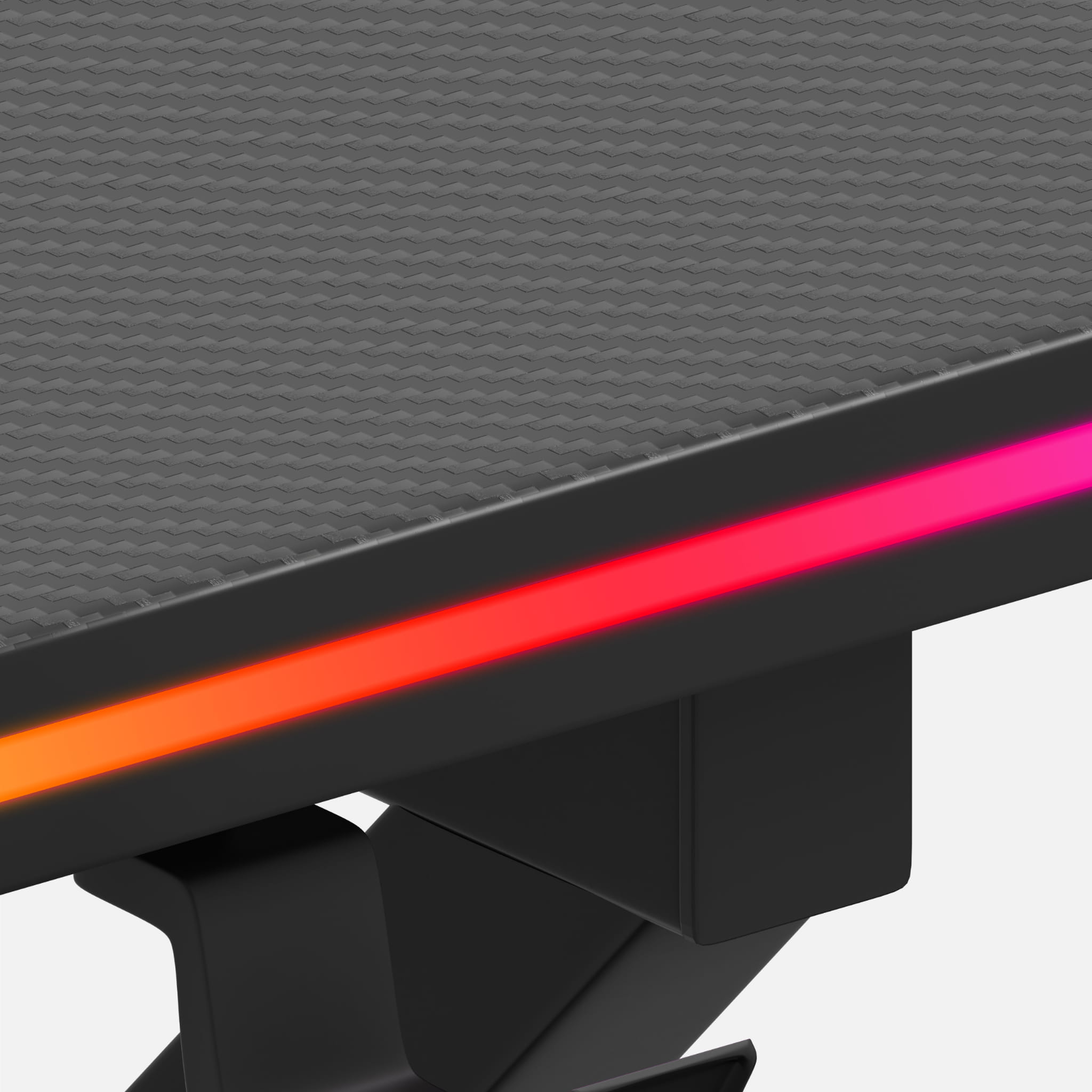 Huzaro Hero 1.7 RGB LED Gaming-Tisch Schwarz