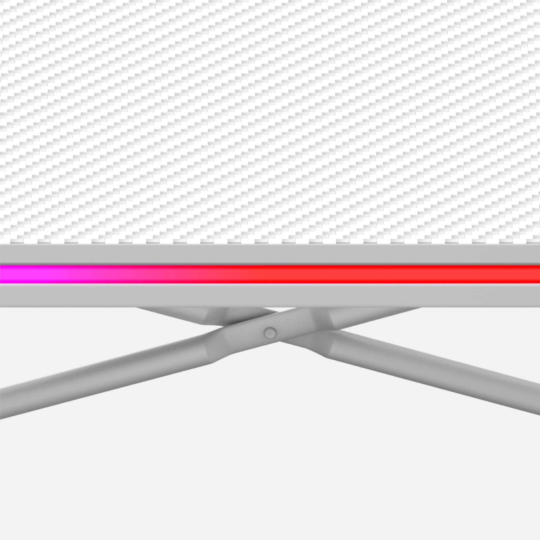 Huzaro Hero 1.7 RGB LED Weißer Gaming-Tisch