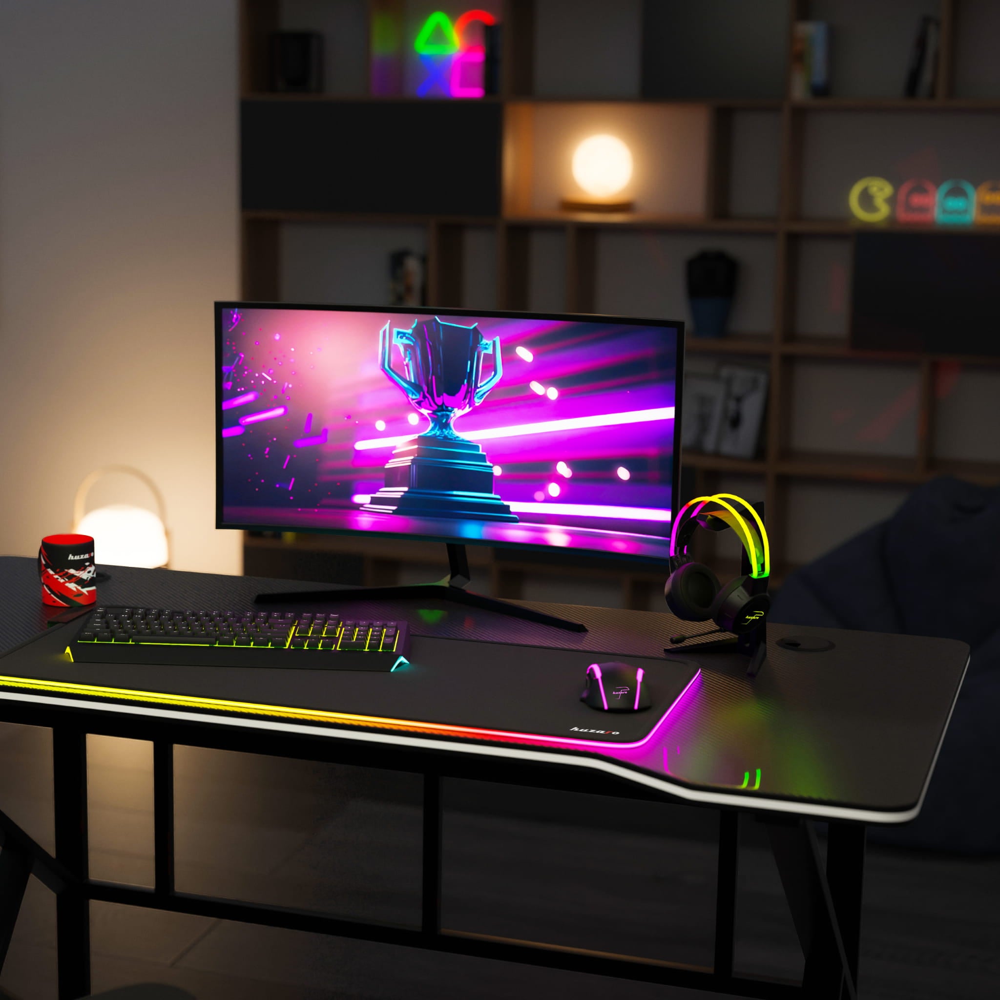 Huzaro Hero 1.6 Gaming-Schreibtisch Schwarz