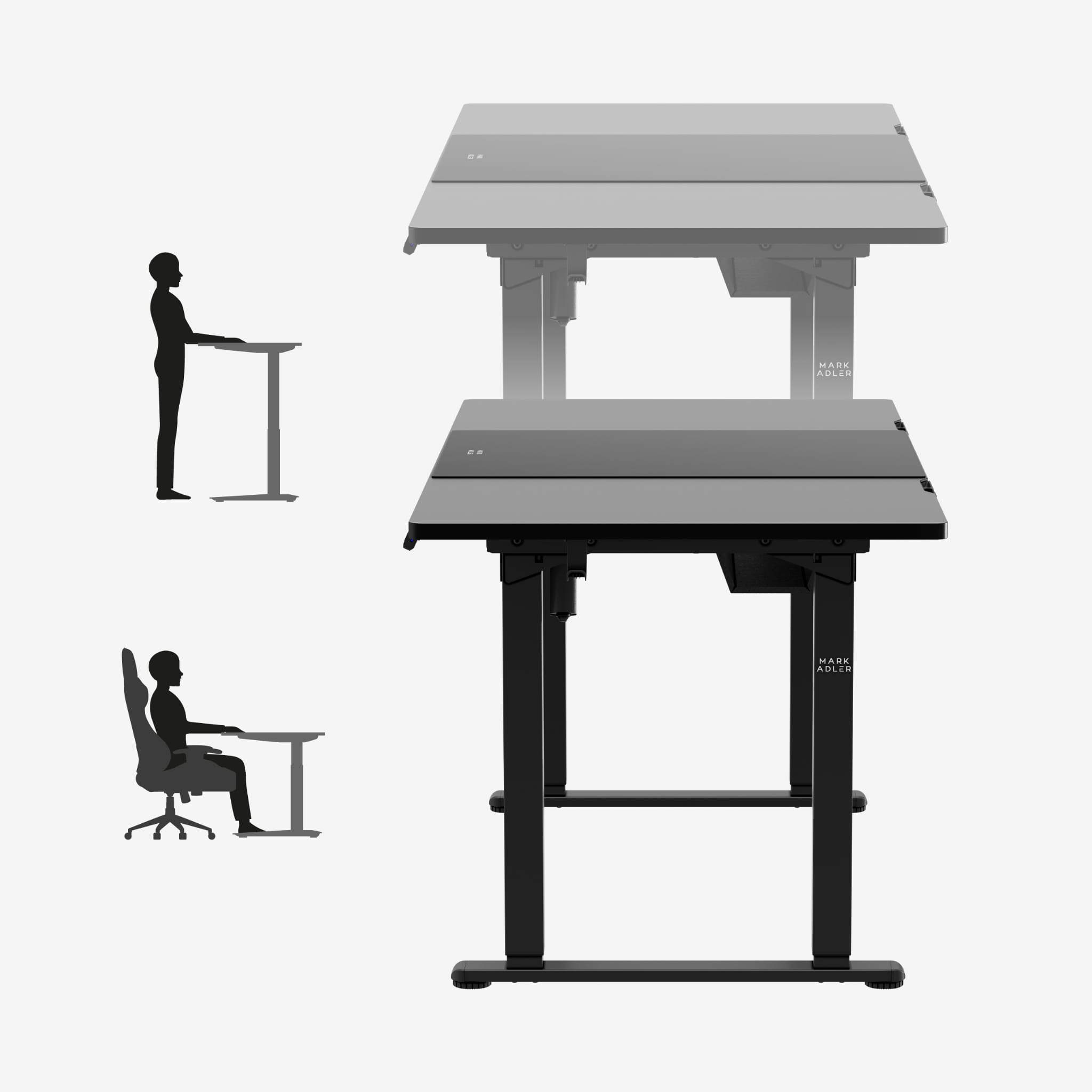 Mark Adler Leader 9.3 Schwarz elektrischer Schreibtisch