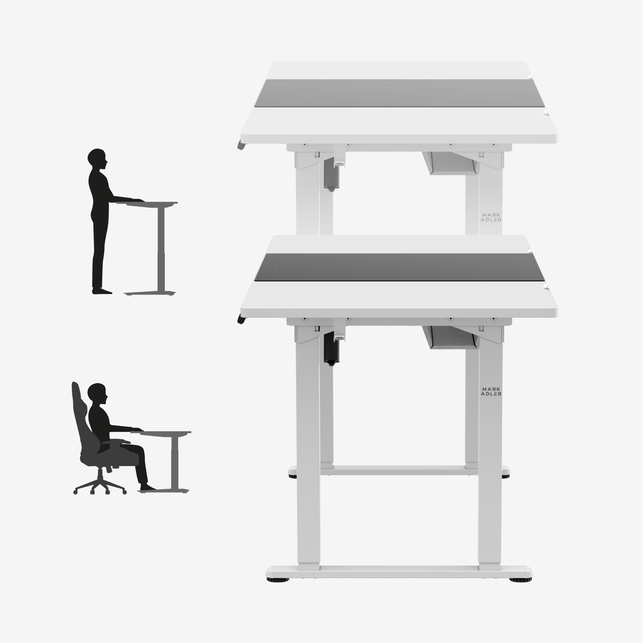 Mark Adler Leader 9.3 Weiß elektrischer Schreibtisch