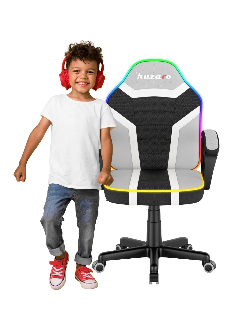 HUZARO RANGER 1.0 RGB LED Gaming-Stuhl für Kinder