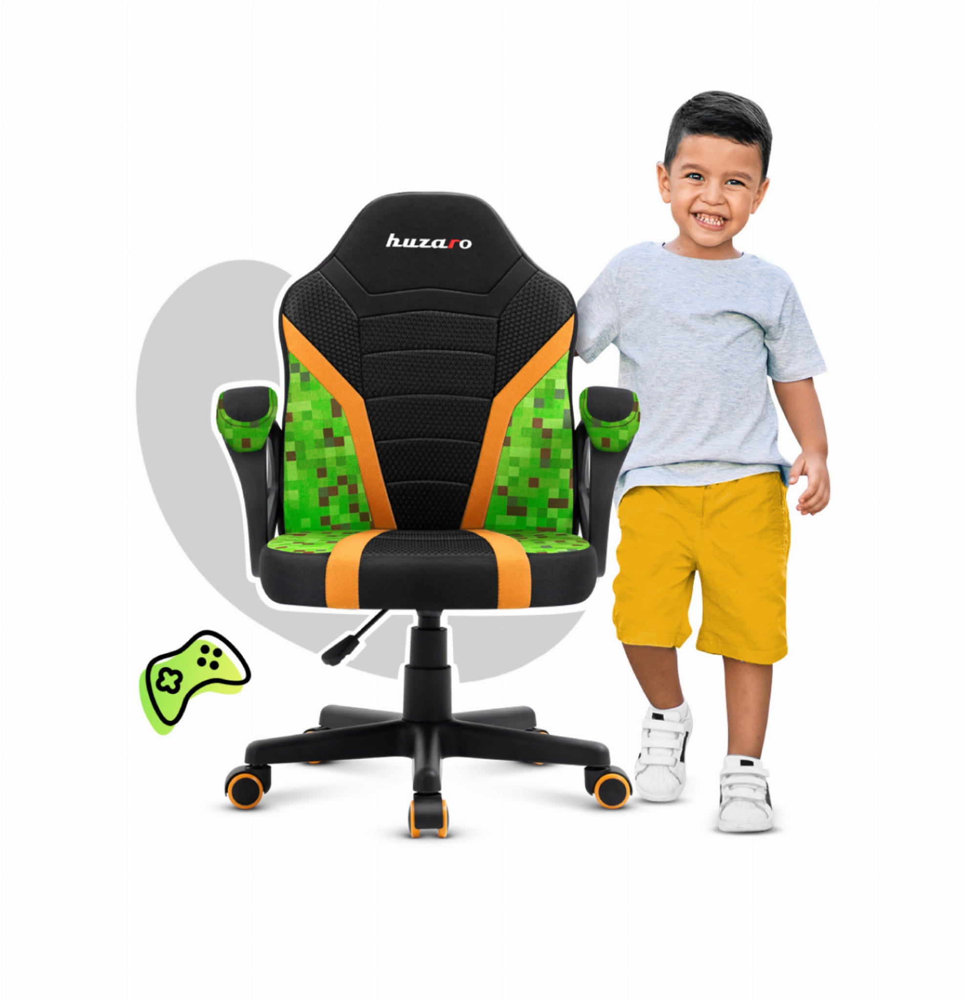 HUZARO RANGER 1.0 Pixel Mesh Gaming-Stuhl für Kinder