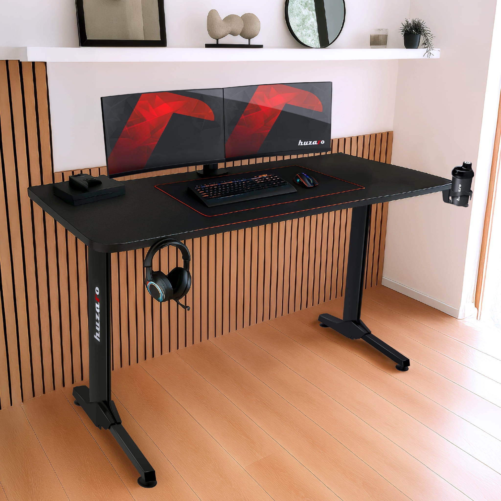 Huzaro Hero 4.7 Gaming-Schreibtisch Schwarz