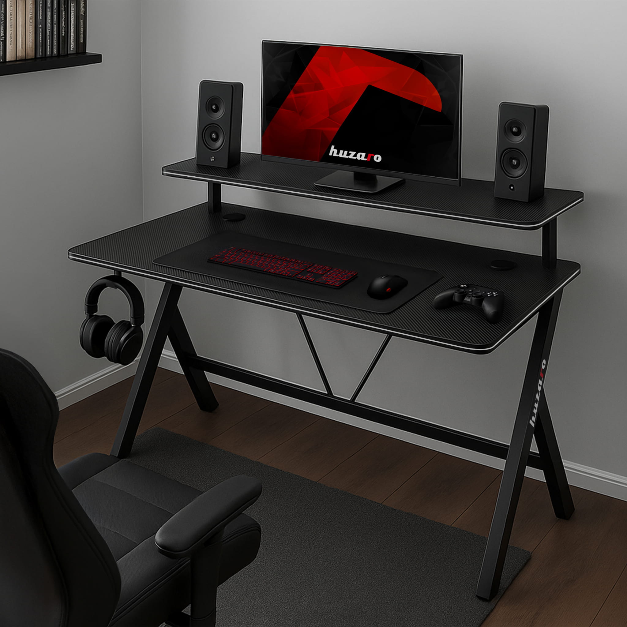 Huzaro Hero 1.9 Gaming-Schreibtisch Schwarz