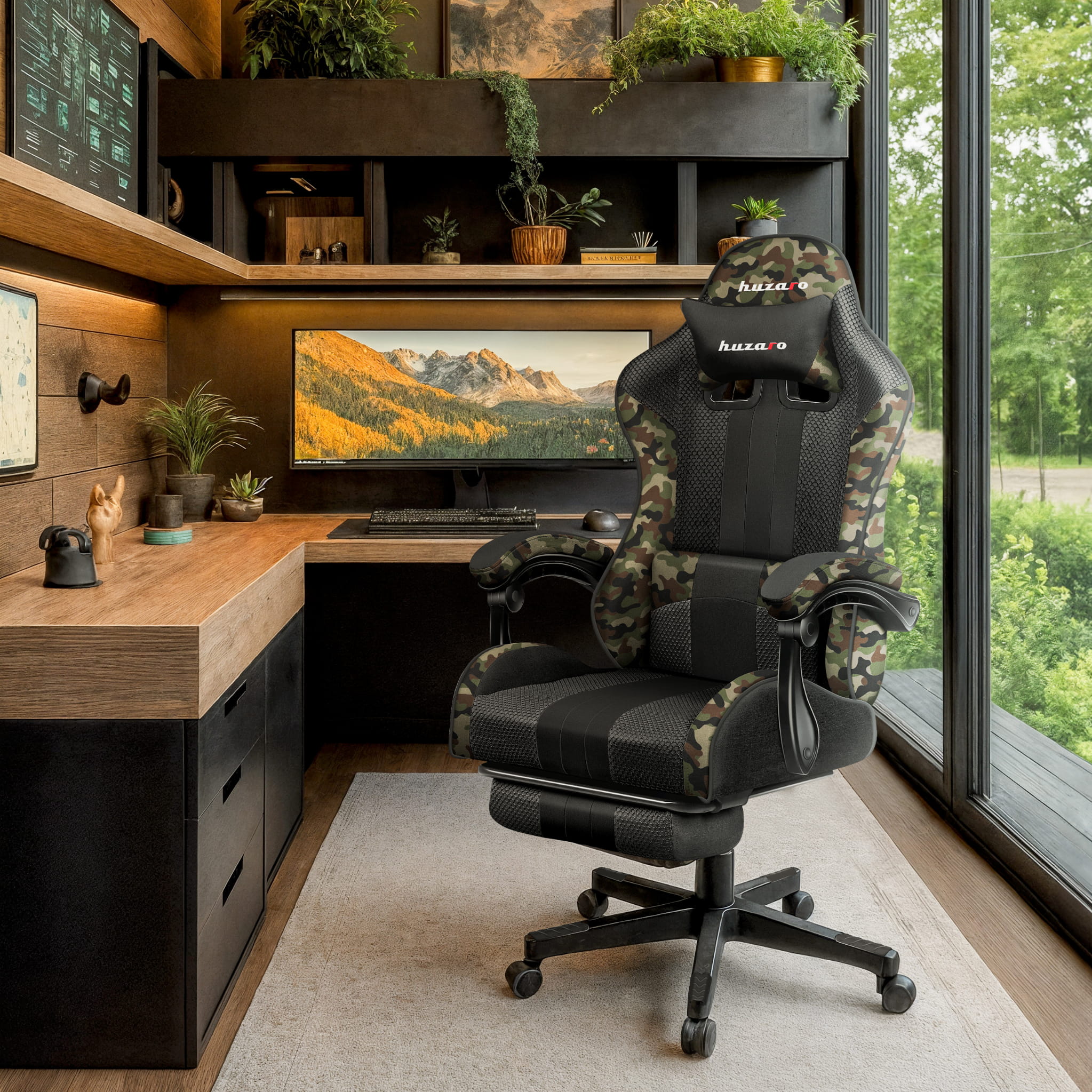 Huzaro Force 4.7 Camo Mesh Gaming-Stuhl