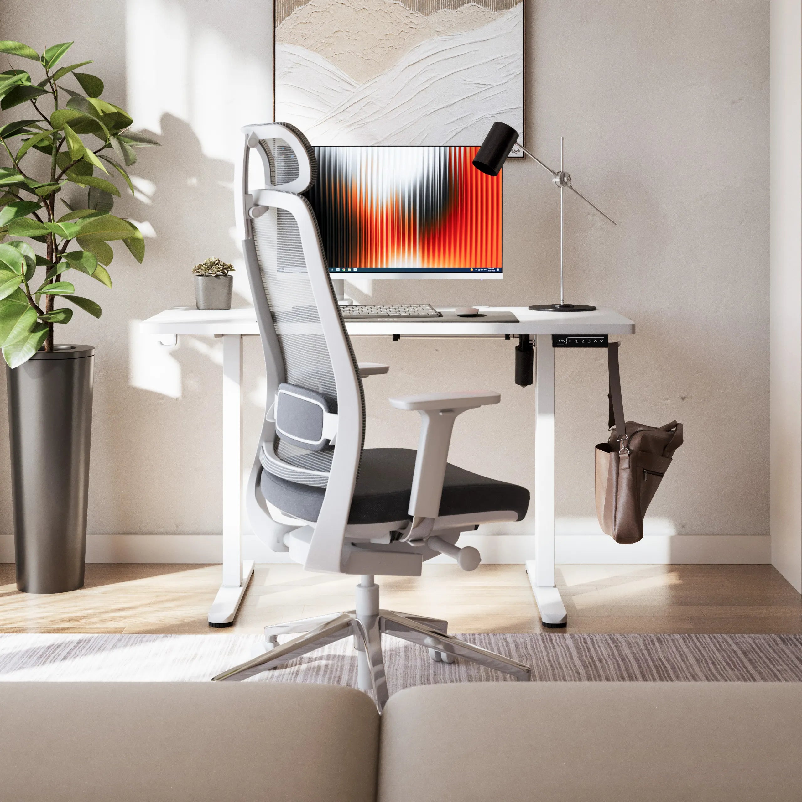 Markadler Leader 6.9 Weiß Höhenverstellbarer Schreibtisch