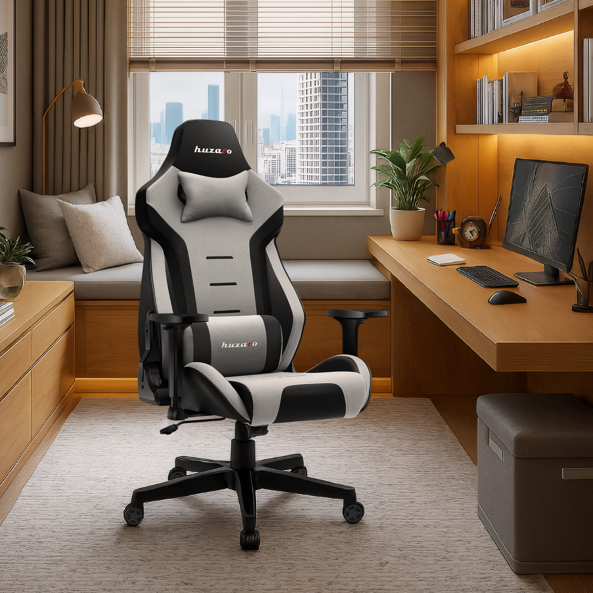 HUZARO FORCE 7.6 Grau Gaming-Stuhl