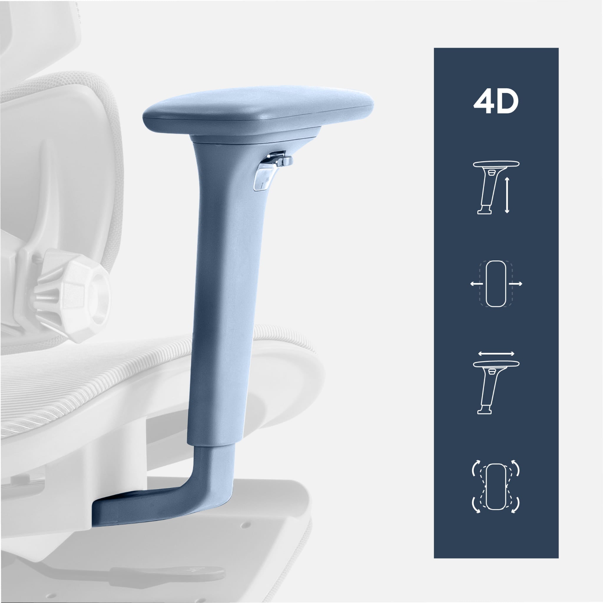 Ergonomischer Stuhl Mark Adler Expert 8.7 Grau Mesh