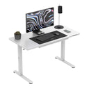 Markadler Leader 8.5 Weiß Höhenverstellbarer Schreibtisch mit Glasplatte