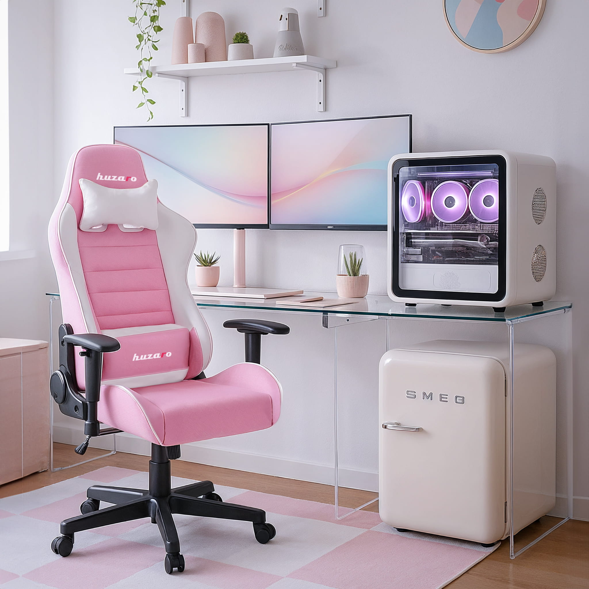 HUZARO RANGER 6.0 Rosa Gaming-Stuhl für Kinder