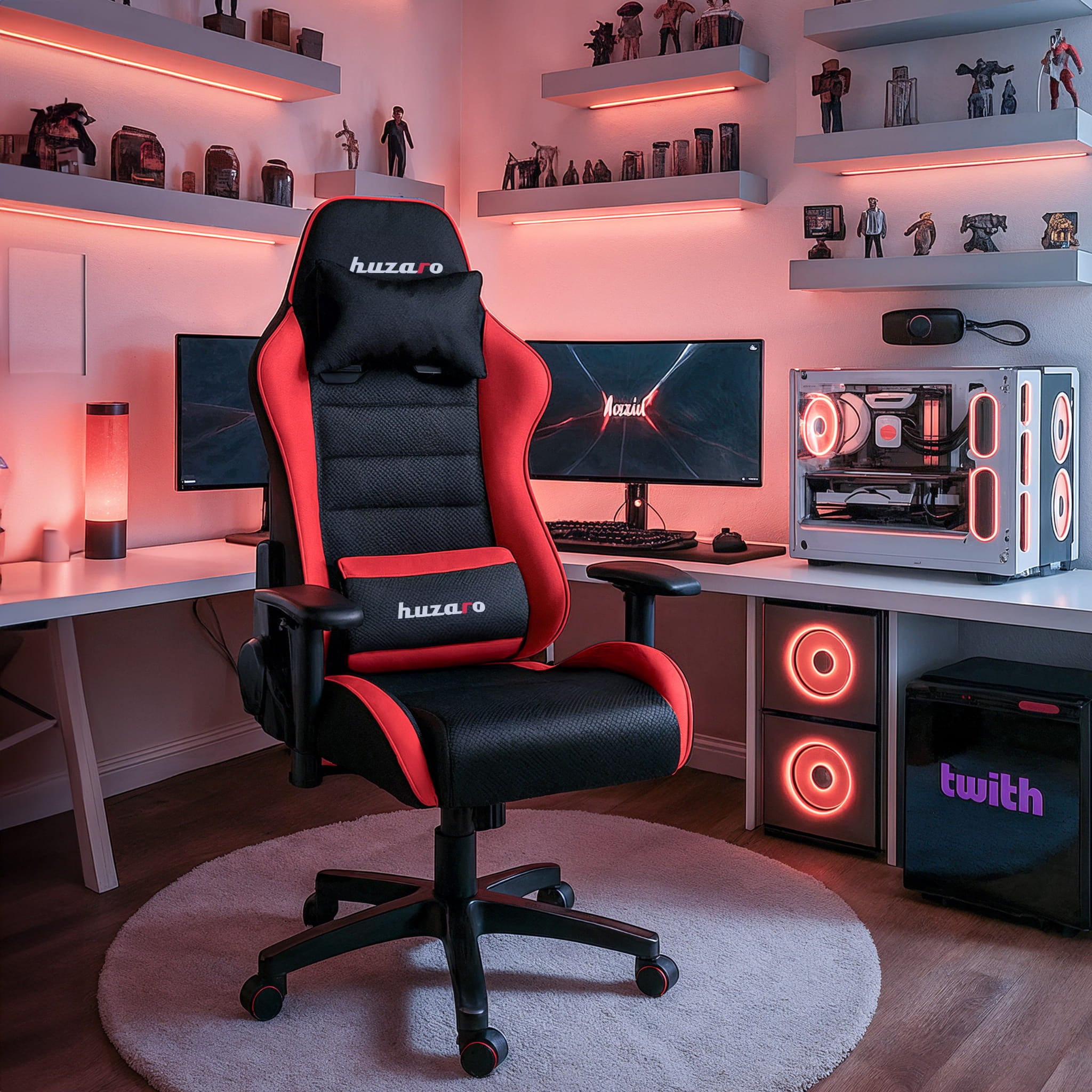 HUZARO RANGER 6.0 Rot Mesh Gaming-Stuhl für Kinder