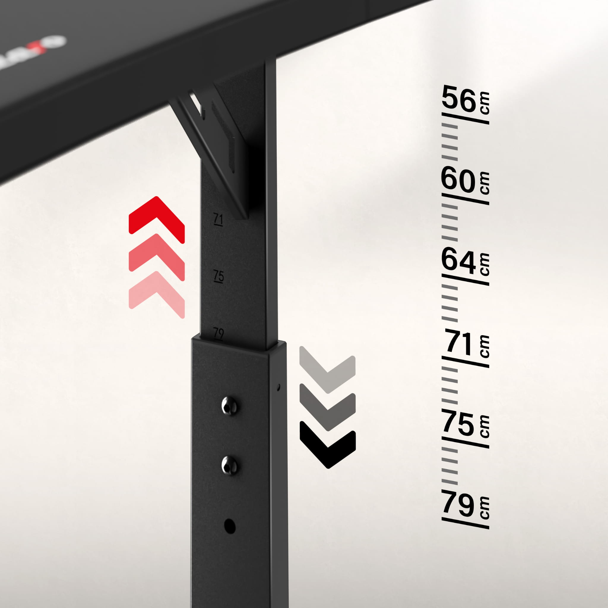 Gaming-Schreibtisch Huzaro Hero 4.6 Schwarz 160 cm