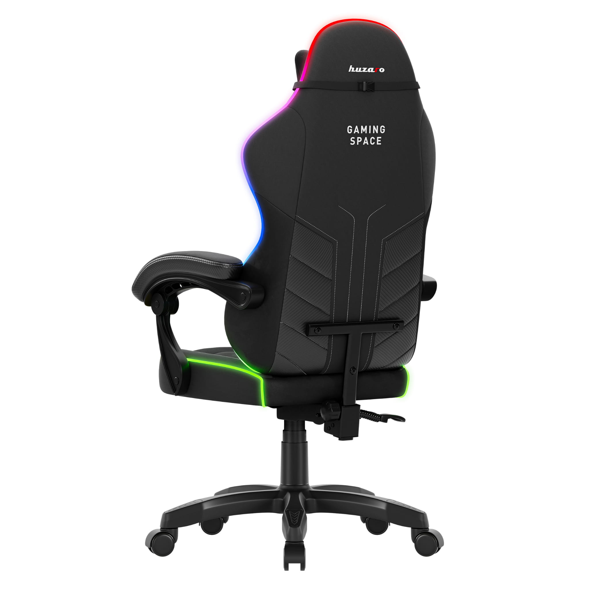 Huzaro Force 2.7 RGB Gaming-Stuhl aus schwarzem Samt 