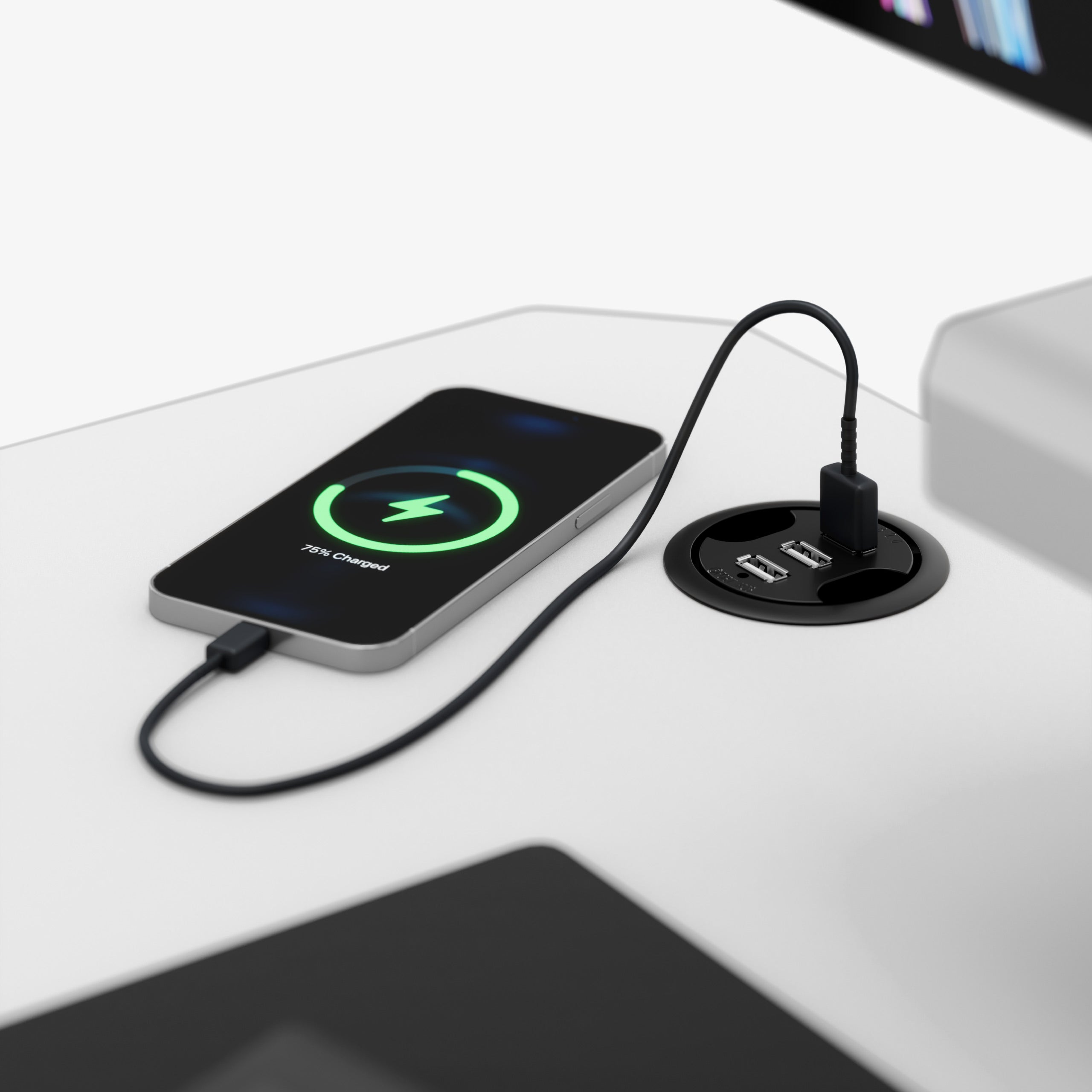 Integriertes USB-Ladegerät