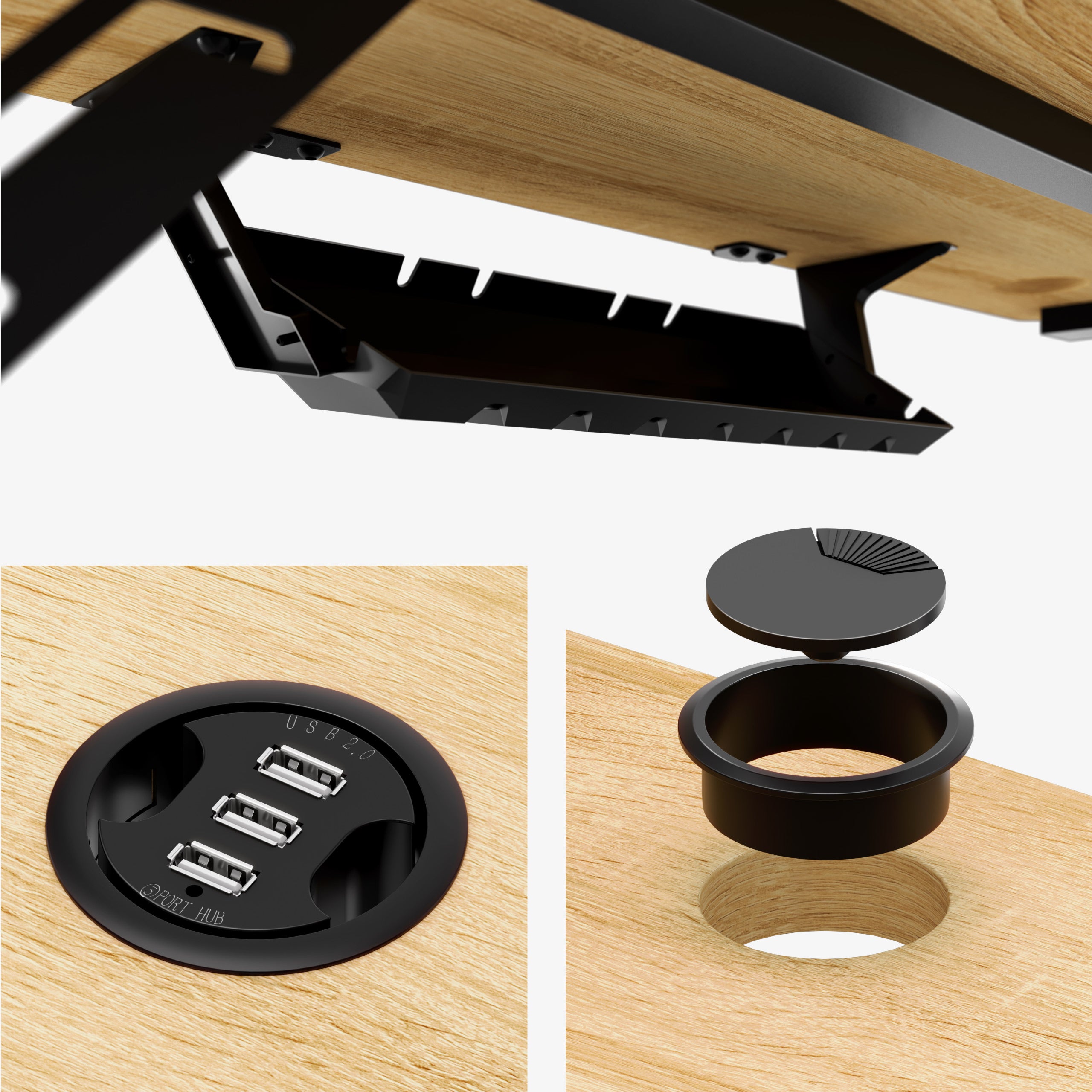 Computertisch mit Regal Mark Adler Leader 5.1 Oak 115 cm