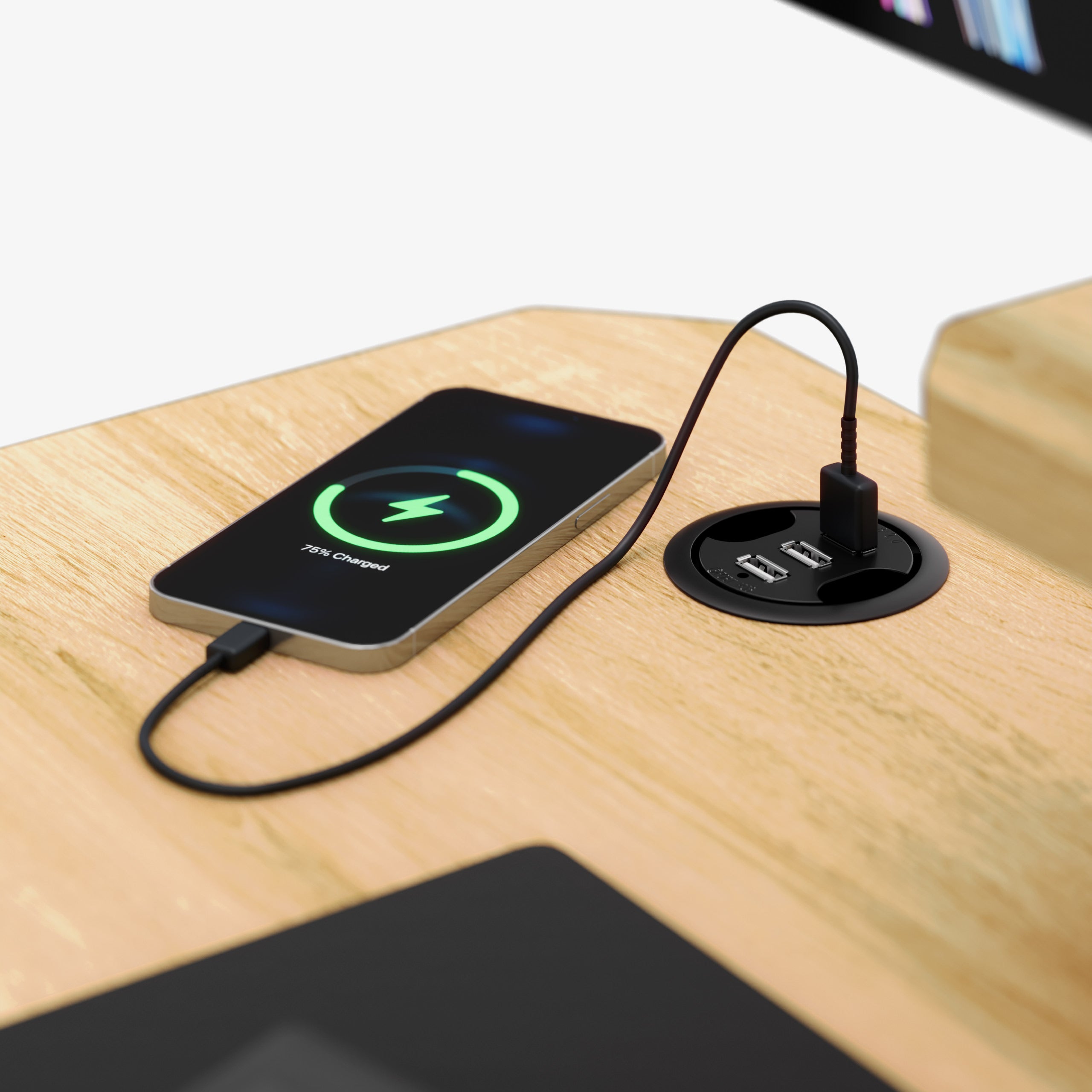 Integriertes USB-Ladegerät