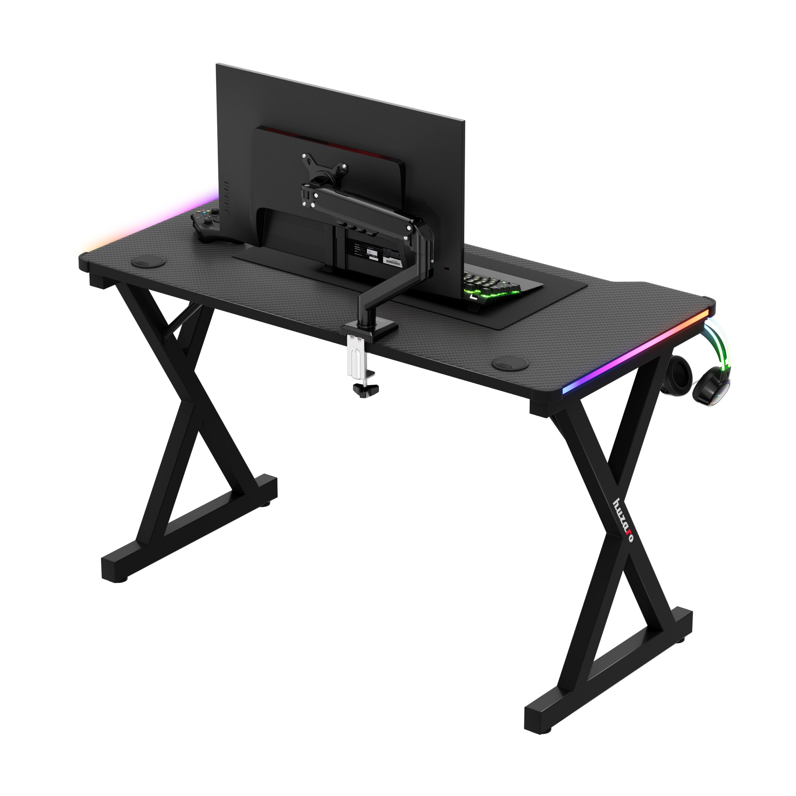 Huzaro Hero 2.3 RGB Gaming-Schreibtisch LED 120 cm