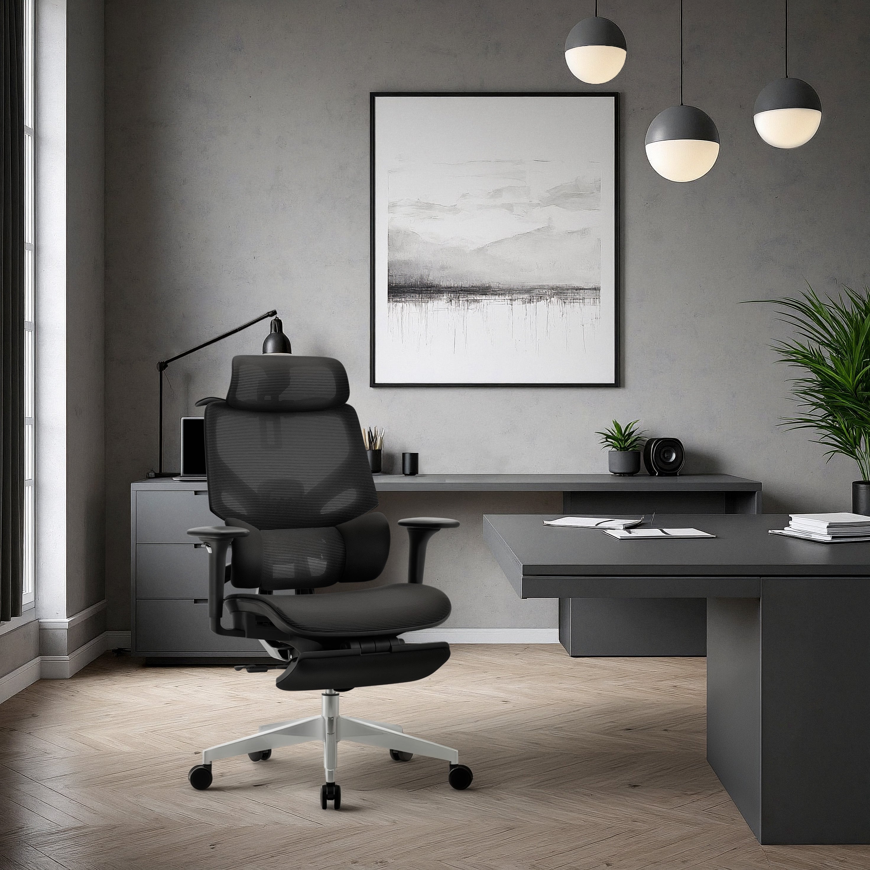 Ergonomischer Stuhl Mark Adler Expert 8.7 Schwarz Mesh