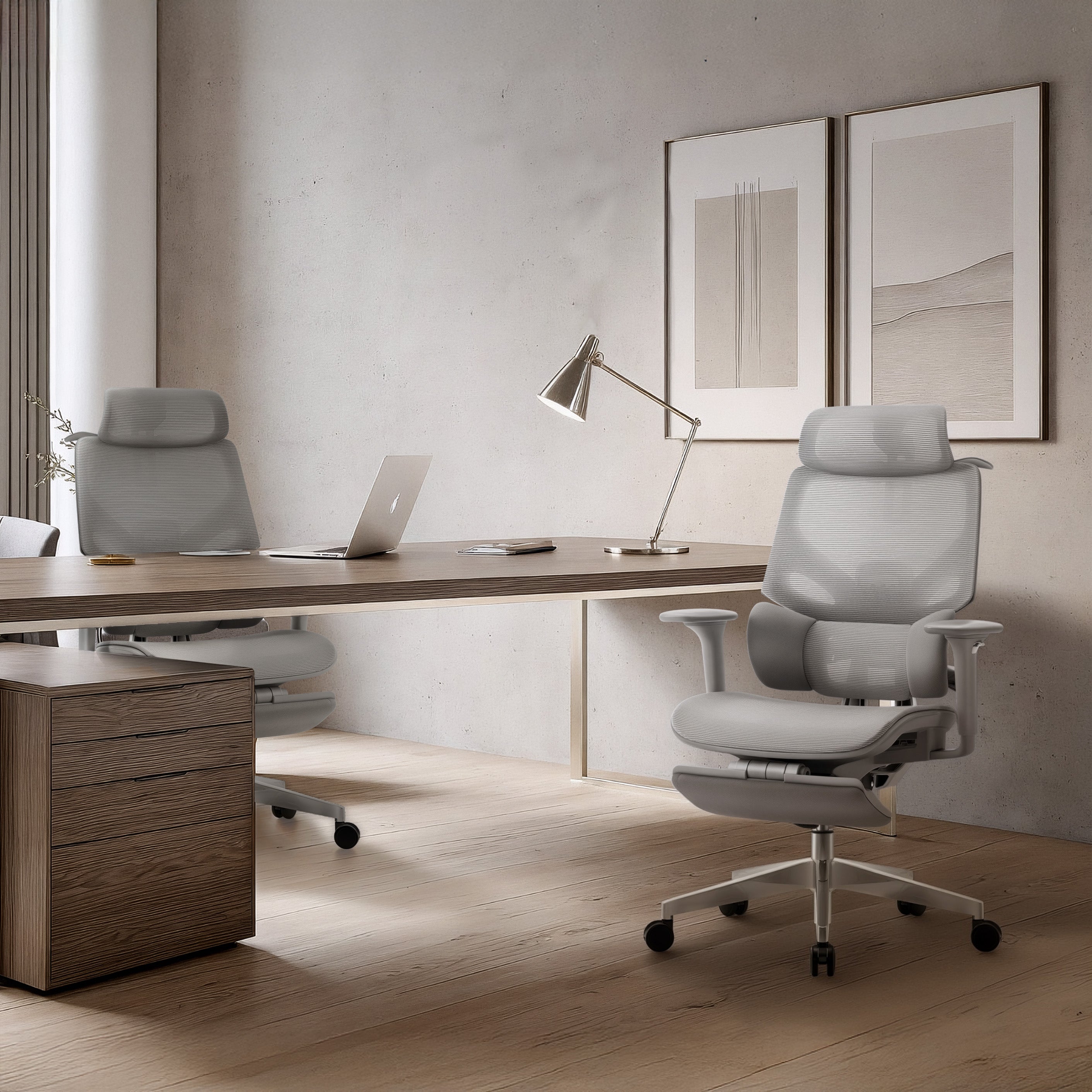 Ergonomischer Stuhl Mark Adler Expert 8.7 Grau Mesh