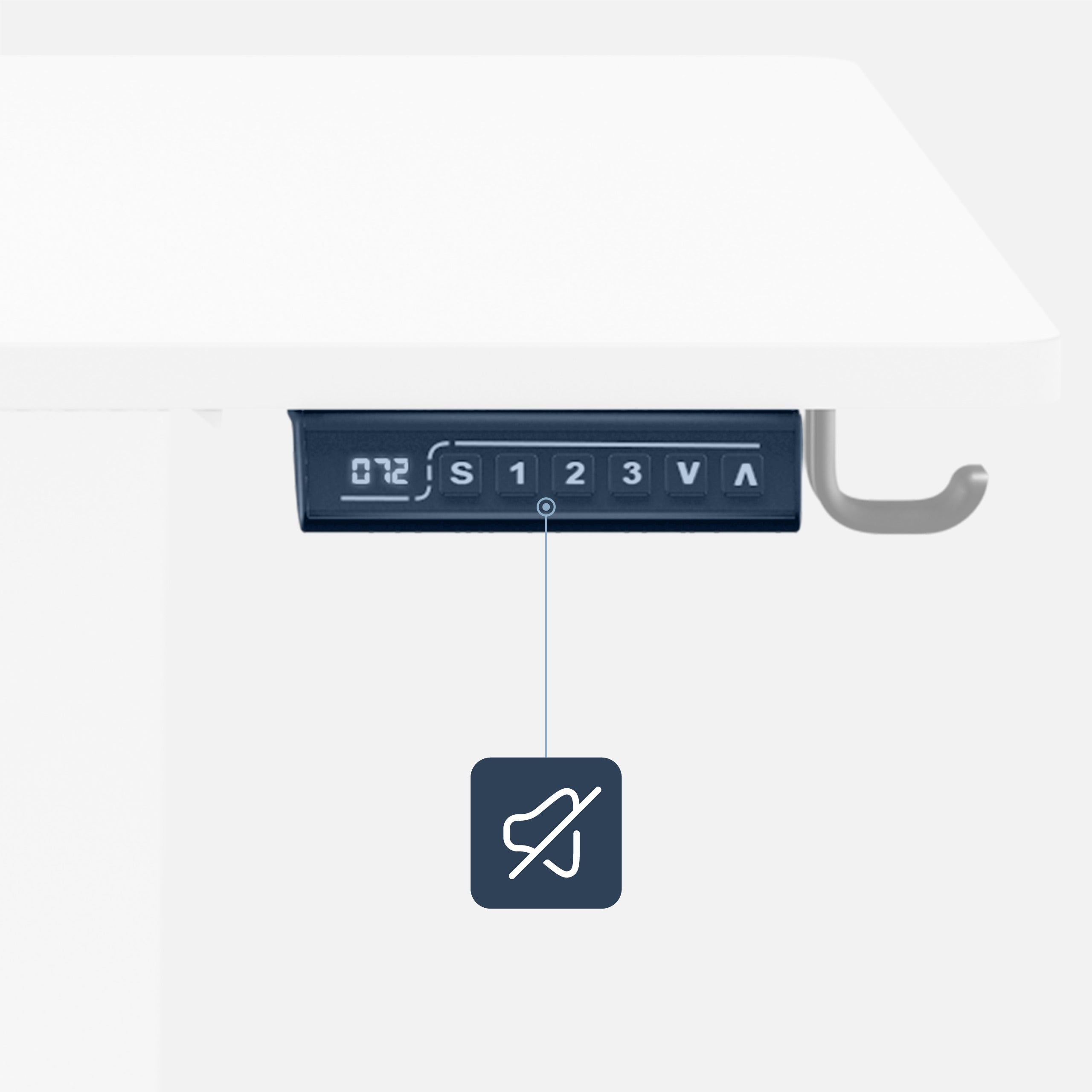 Mark Adler Leader 7.0 Elektrischer Schreibtisch Weiß