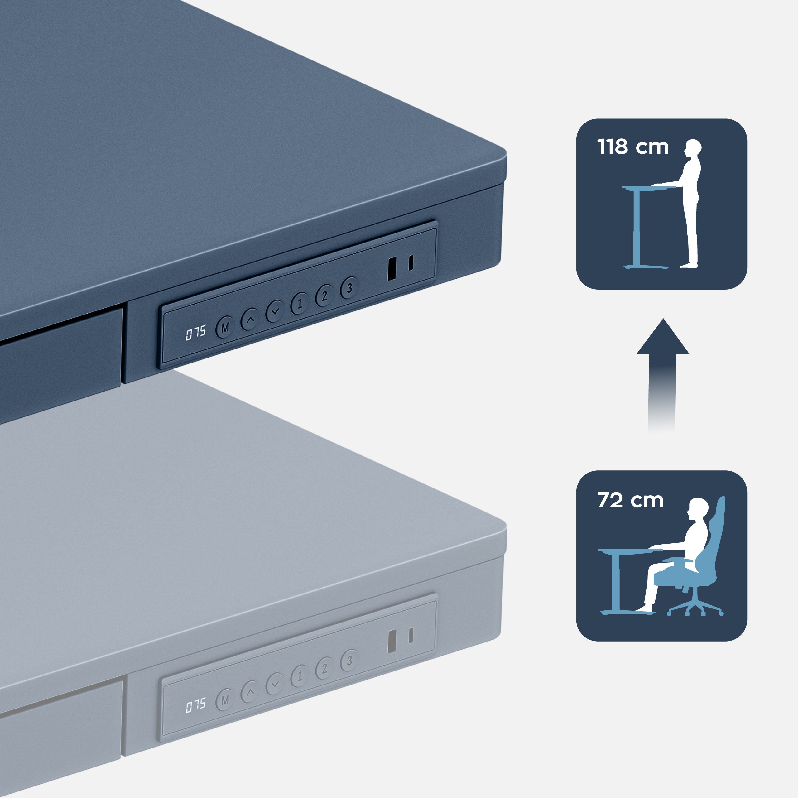 Mark Adler Leader 8.2 Weißer elektrischer Schreibtisch