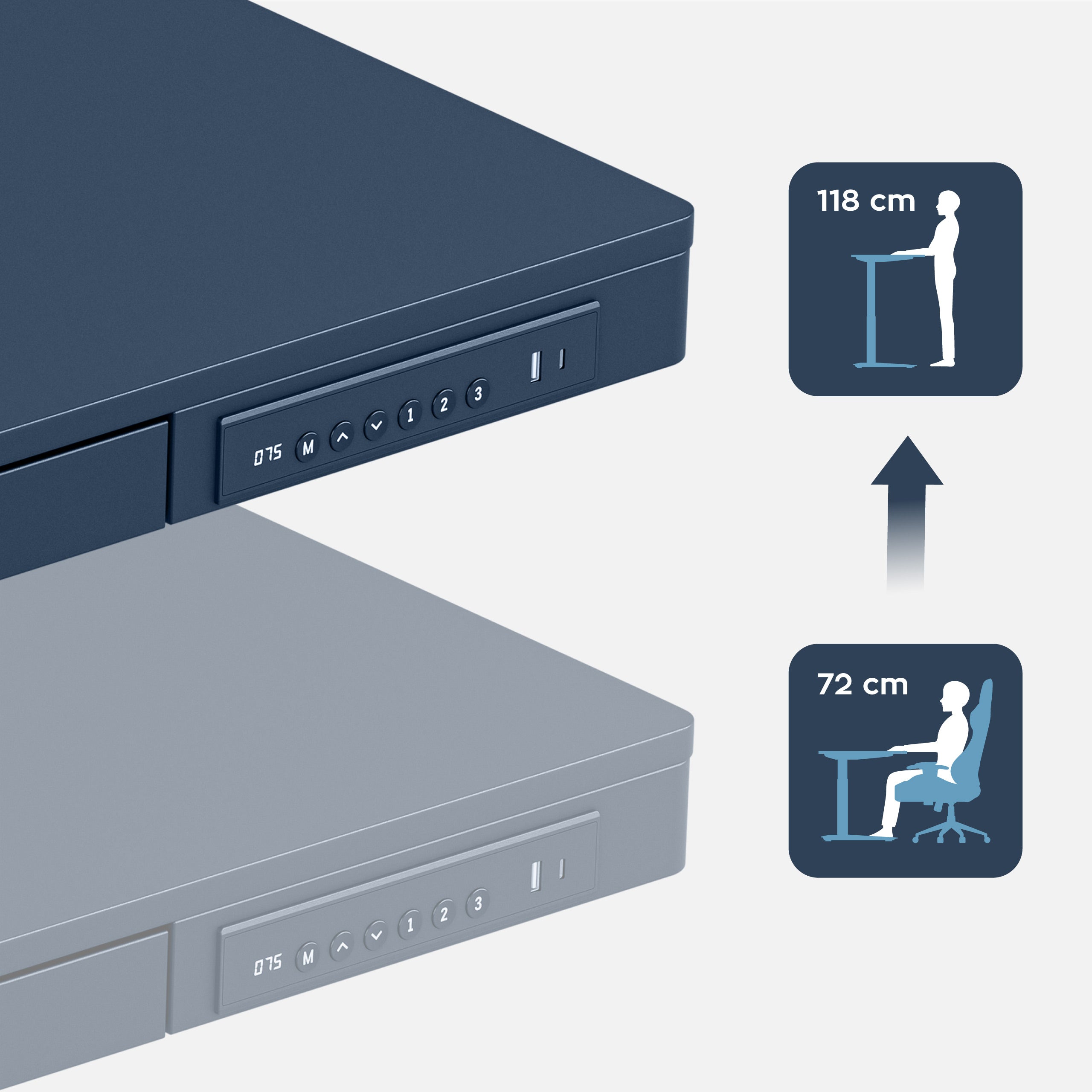 Mark Adler Leader 8.2 elektrischer Schreibtisch Schwarz