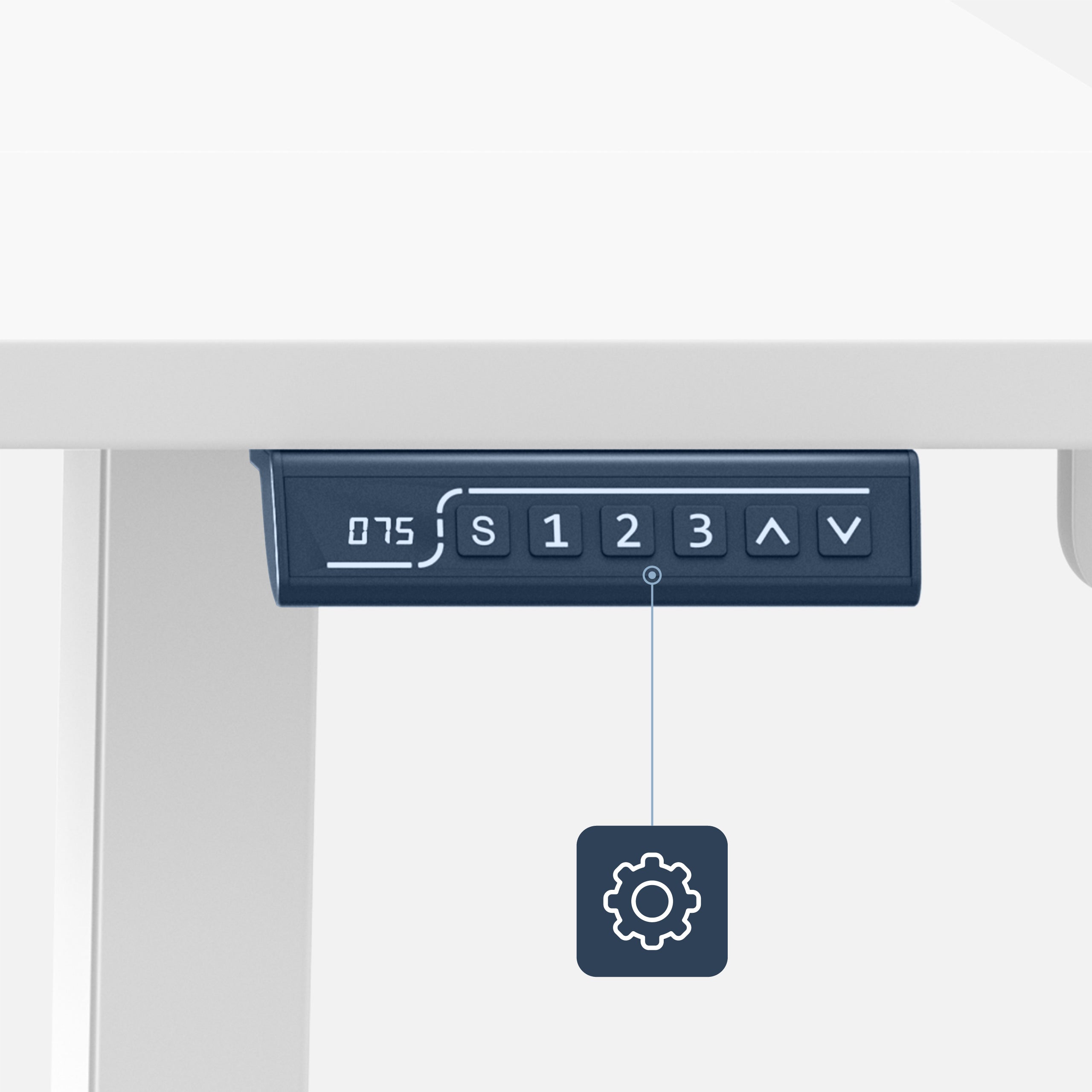 Mark Adler Leader 7.6 Elektrischer Schreibtisch Weiß
