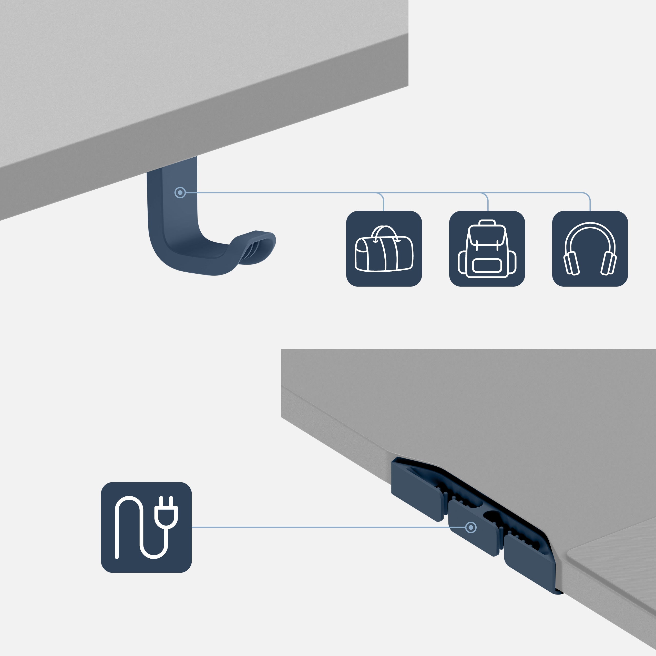 Mark Adler Leader 9.3 Schwarz elektrischer Schreibtisch
