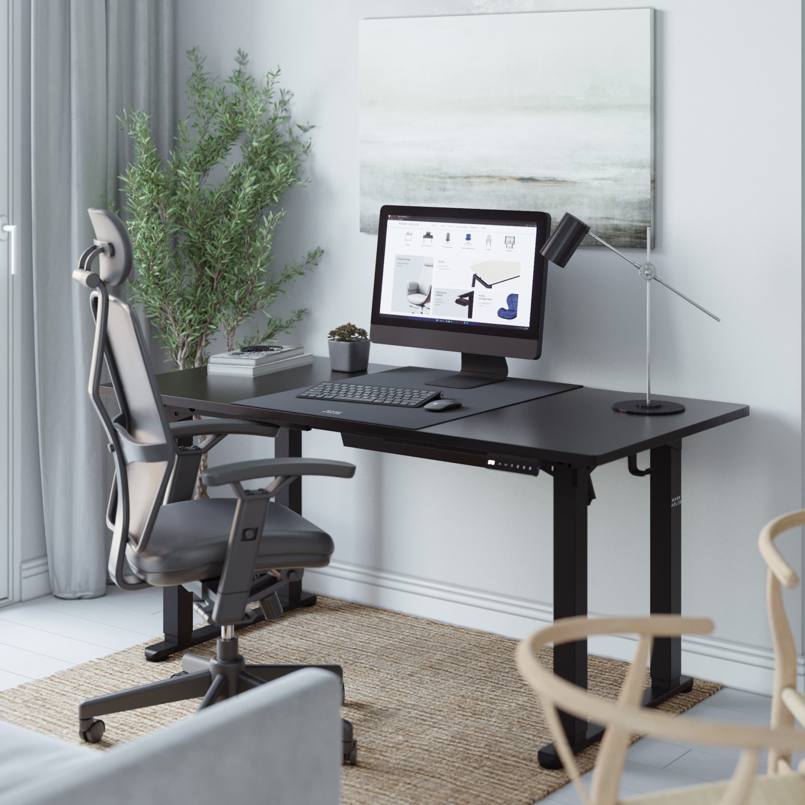 Mark Adler Leader 9.3 Schwarz elektrischer Schreibtisch