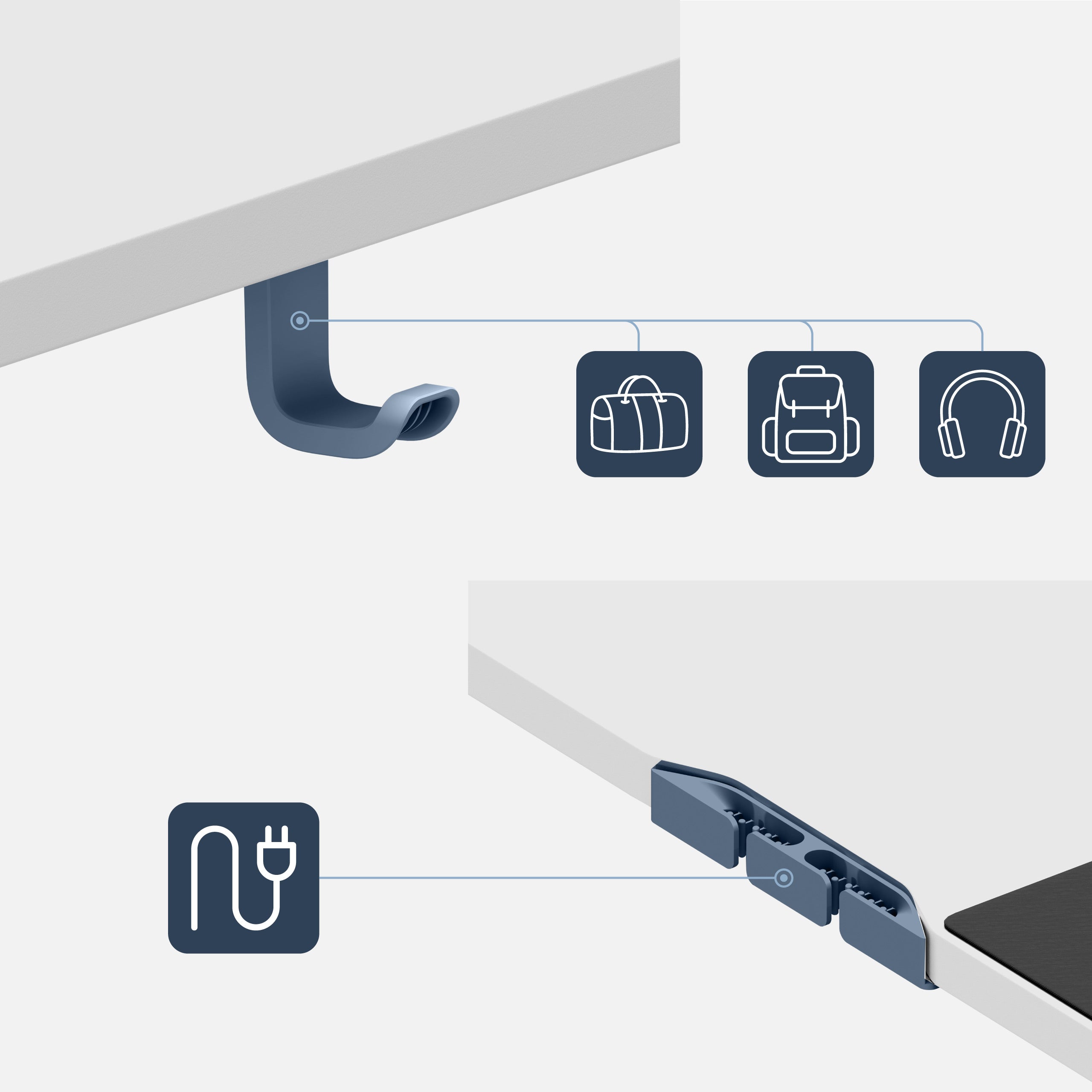Mark Adler Leader 9.3 Weiß elektrischer Schreibtisch