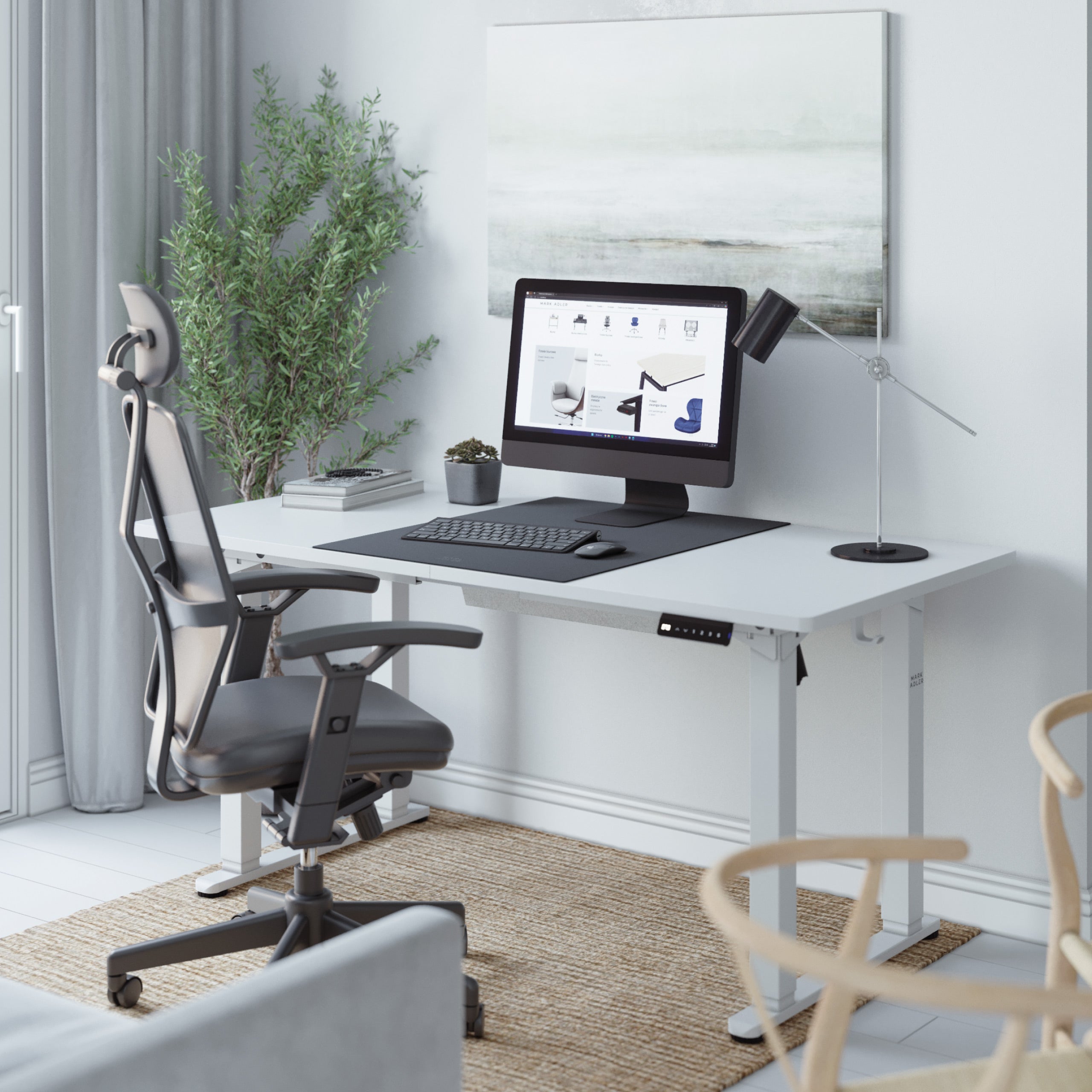 Mark Adler Leader 9.3 Weiß elektrischer Schreibtisch