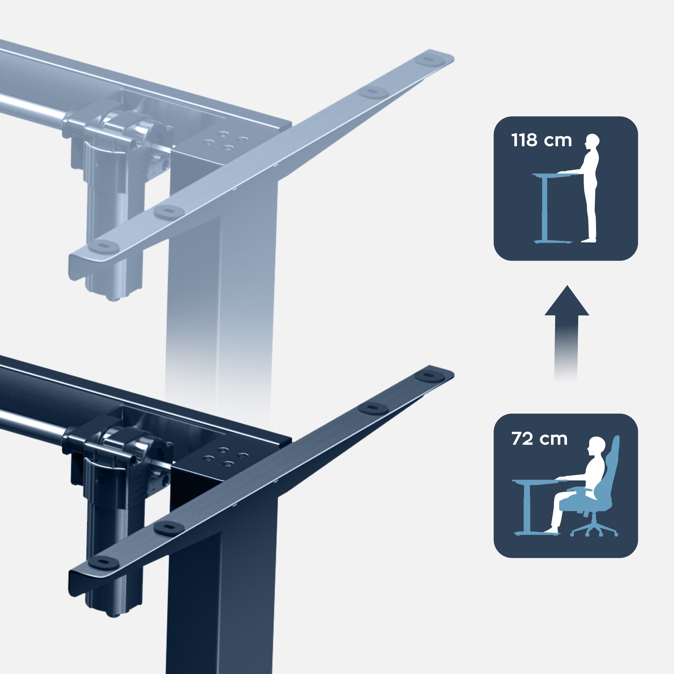 MARK ADLER Xeno 4.1 Elektrischer Schreibtischständer Schwarz