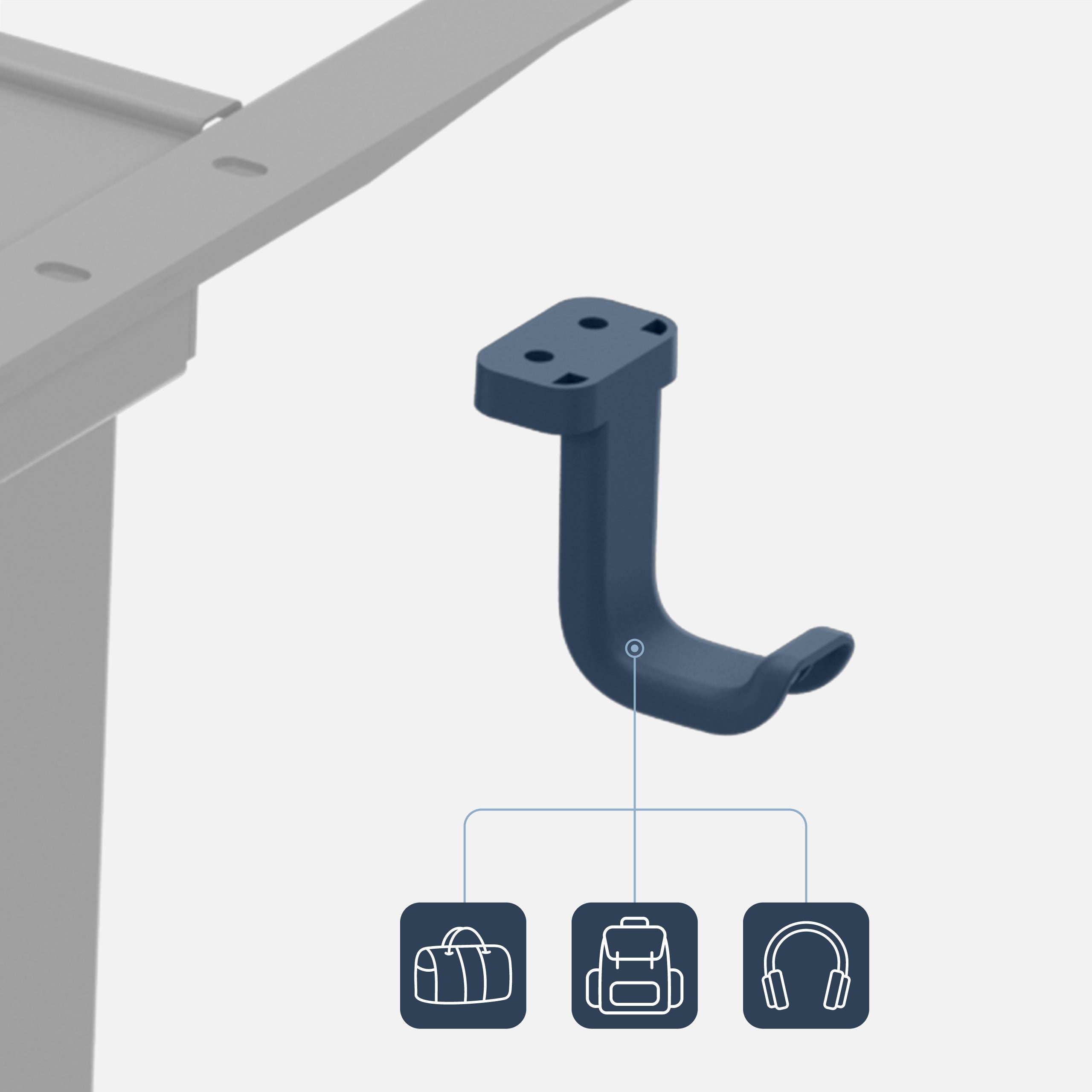 Mark Adler Xeno 4.5 Elektrischer Schreibtischrahmen mit zwei Motoren, Weiß 