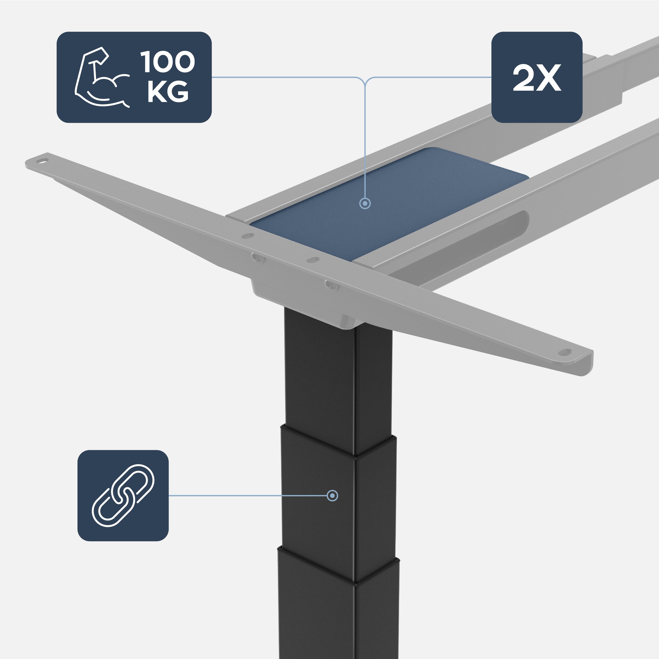 Mark Adler Xeno 6.0 Elektrischer Schreibtischrahmen