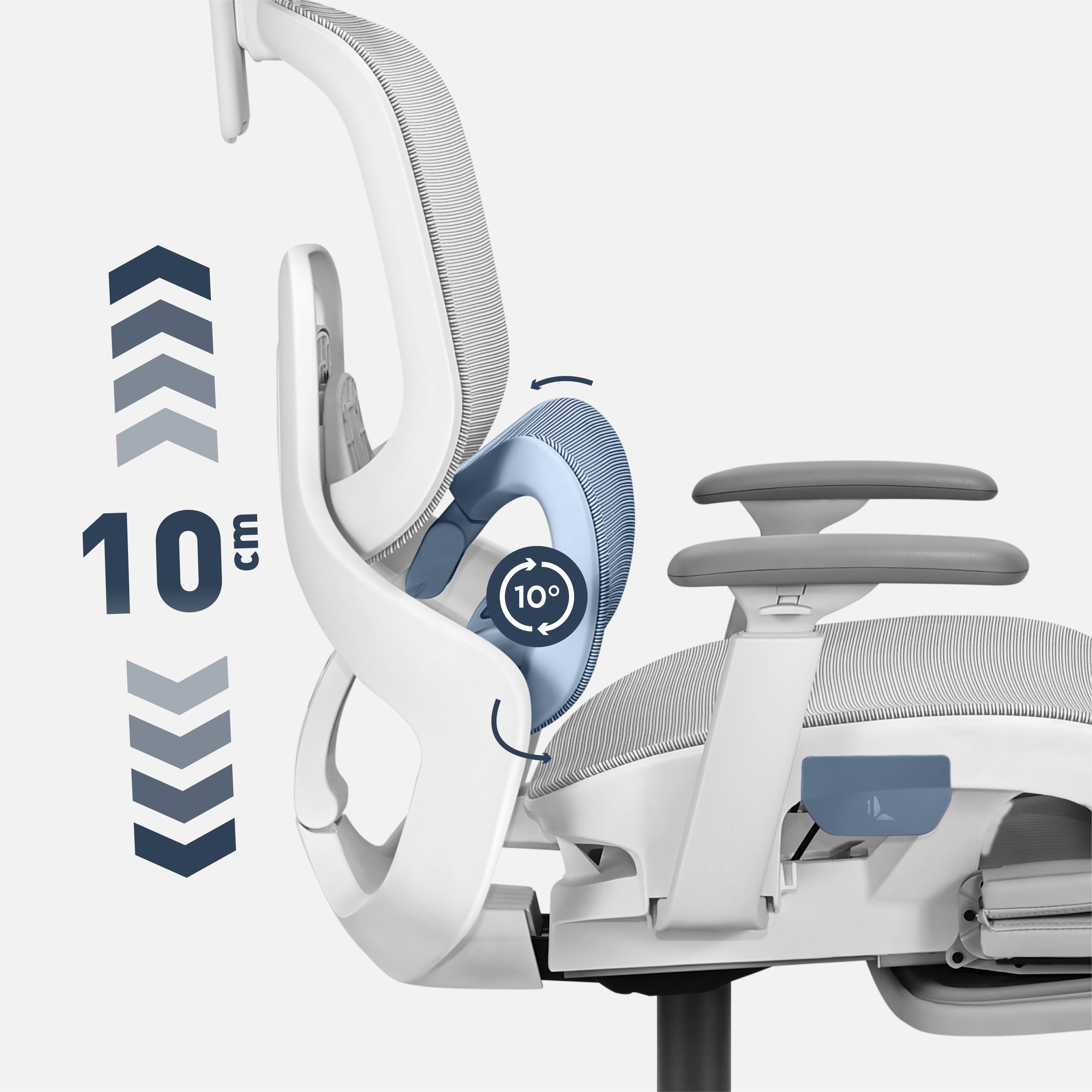 Mark Adler Expert 9.3 Grauer ergonomischer Stuhl 