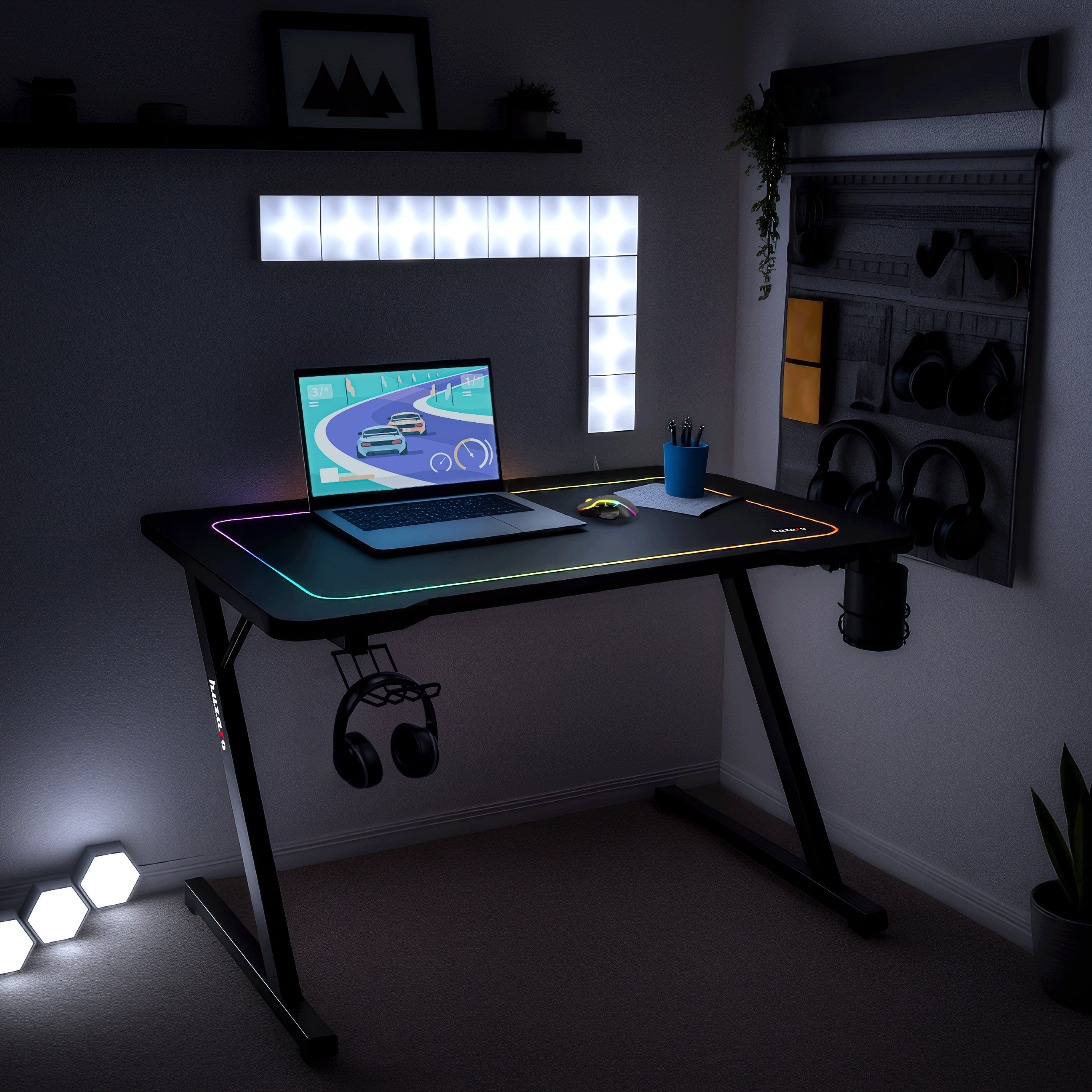 Huzaro Hero 1.8 Gaming-Schreibtisch Schwarz