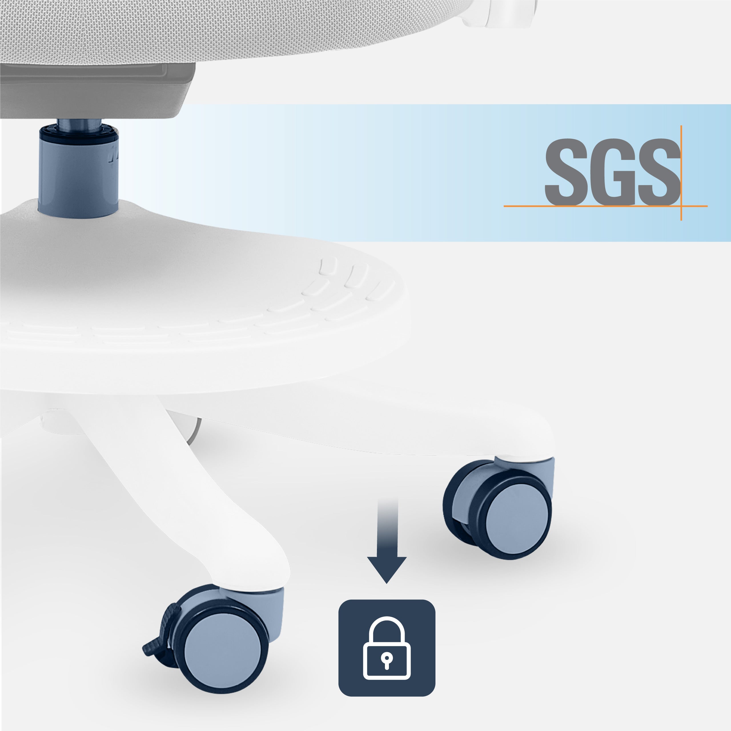 Mark Adler Junior 5.3 Drehstuhl Grau für Kinder