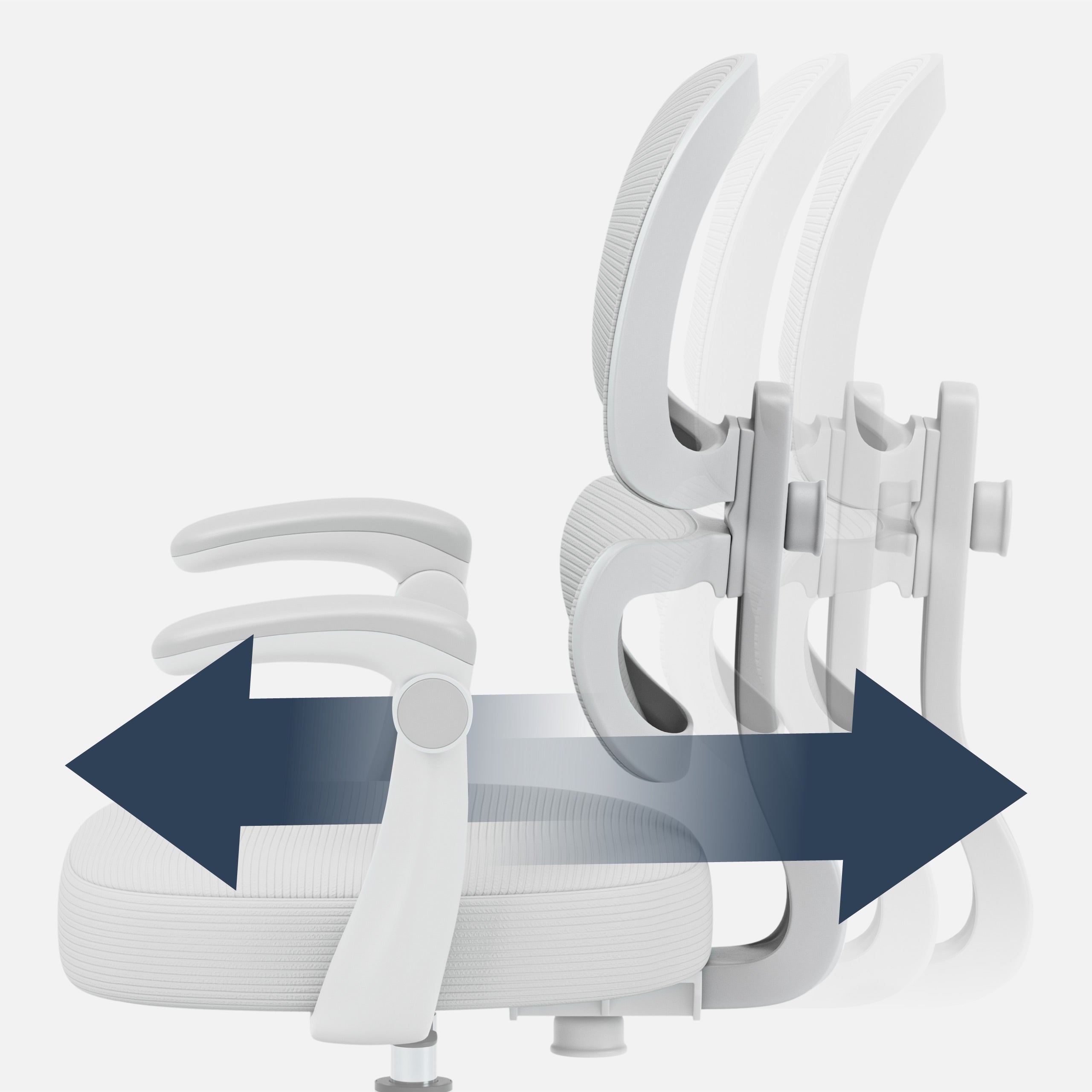 Verstellbare Sitztiefe