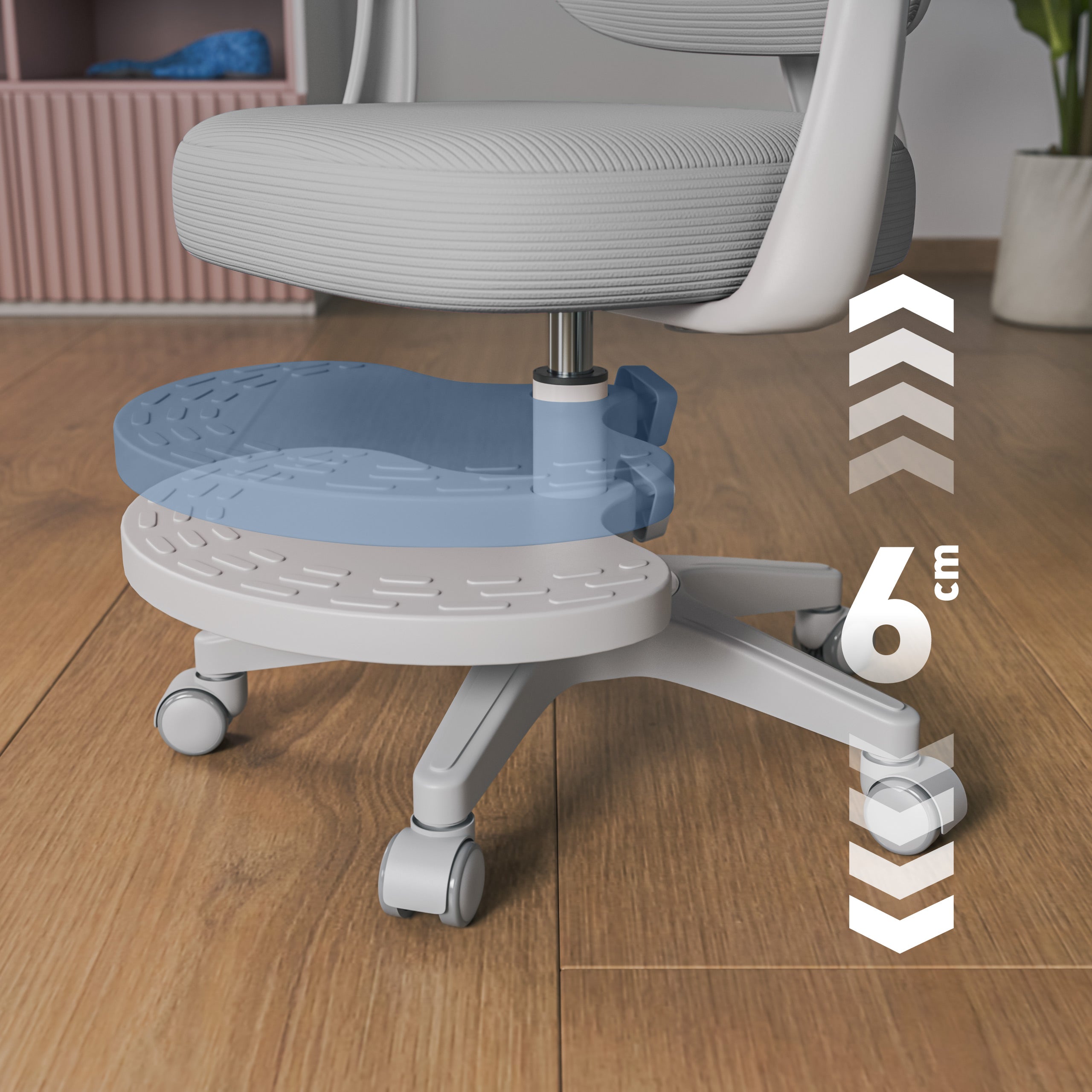 Ergonomischer Kinderschreibtischstuhl Mark Adler Junior 4.4 Grau