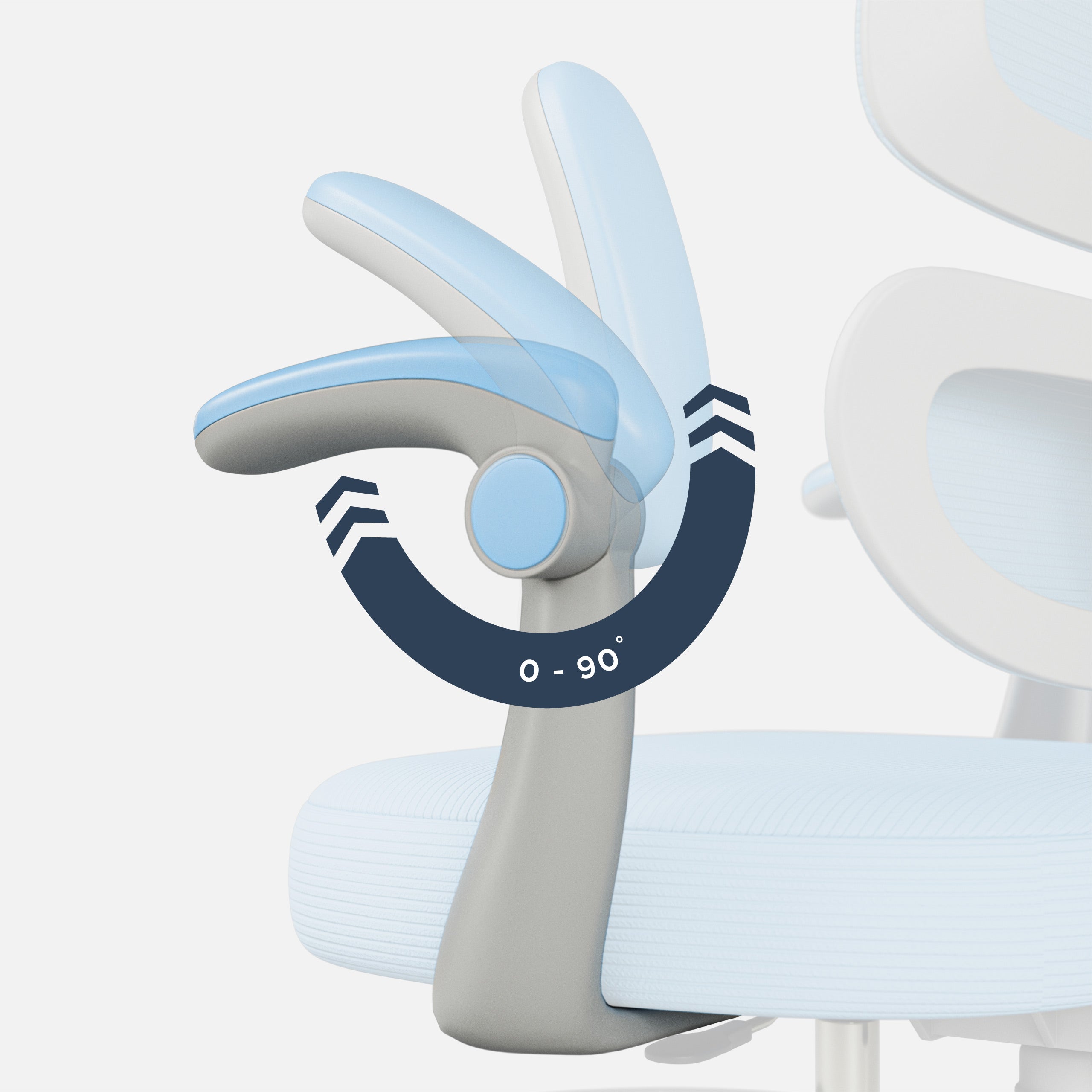 Mark Adler Junior 4.4 Blauer ergonomischer Kinderstuhl 