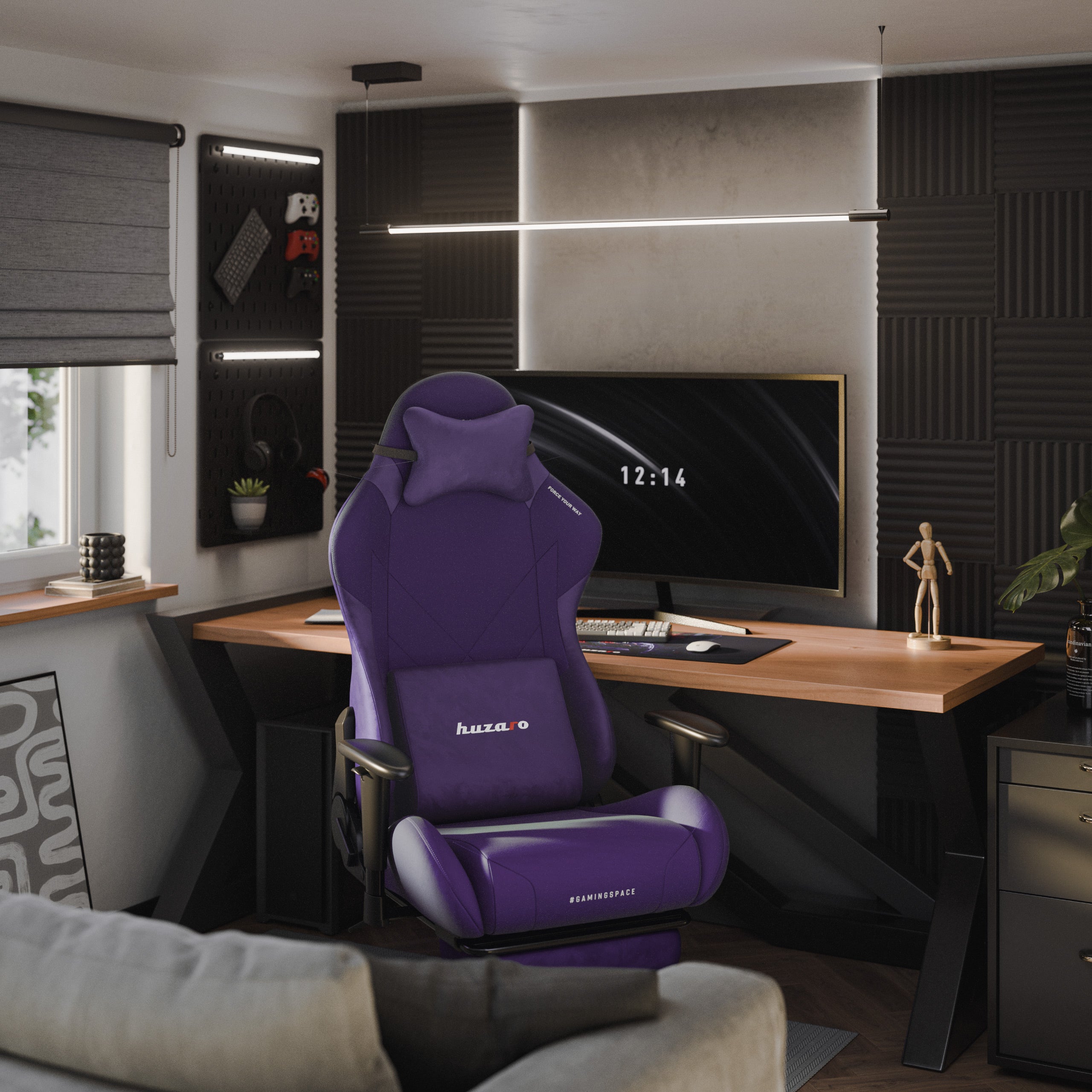 Huzaro Force 5.7 Lila Gaming-Stuhl