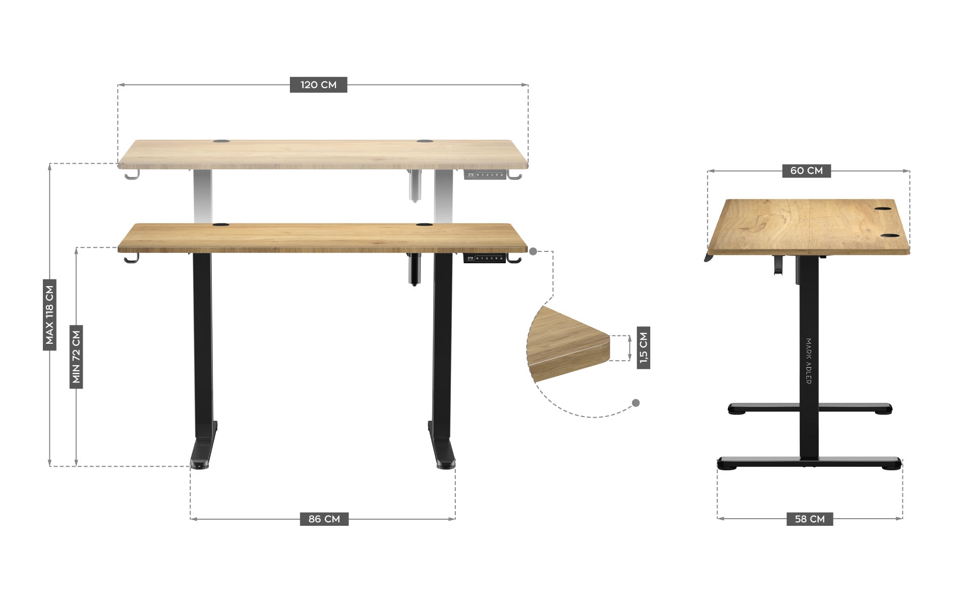 Mark Adler Leader 7.0 Elektrischer Schreibtisch