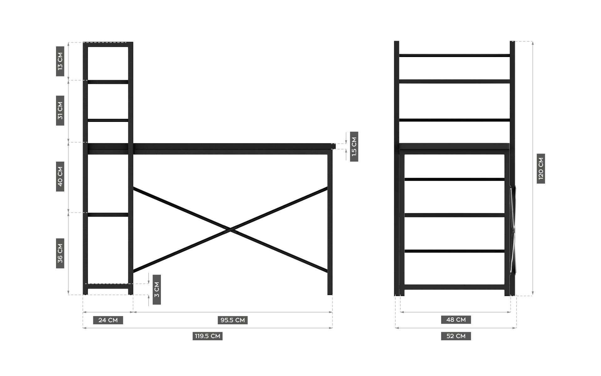 Mark Adler Leader 4.0 Schwarz Schreibtisch